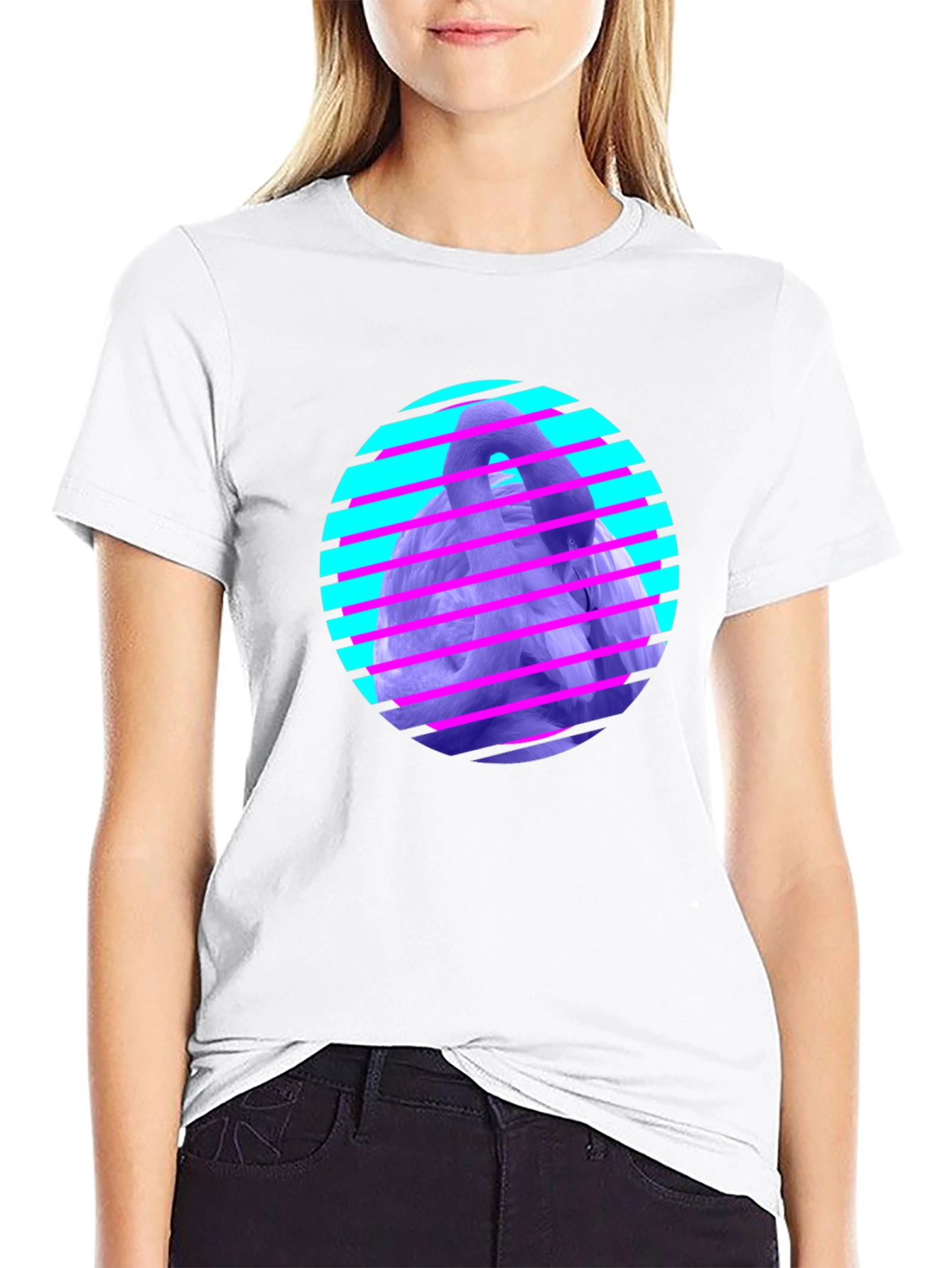 Retro Vaporwave Gorilla Graphic Tee