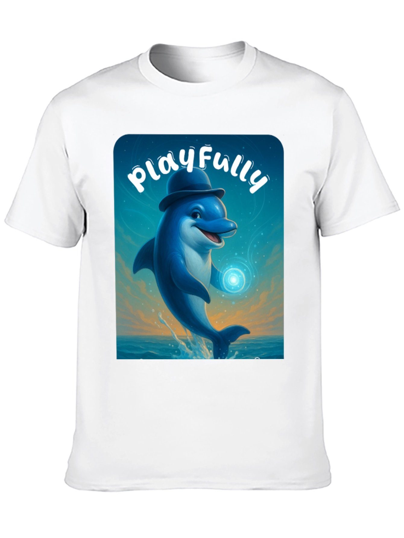 Playful Dolphin Graphic Tee