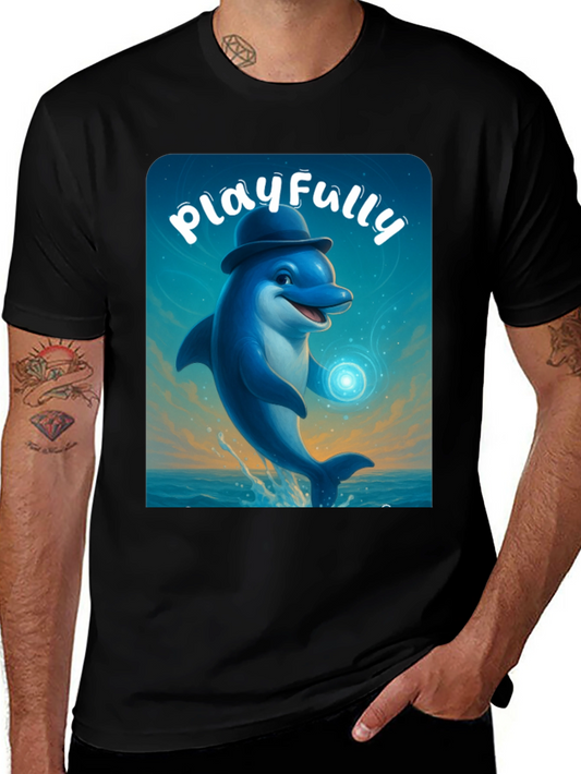 Playful Dolphin Graphic Tee