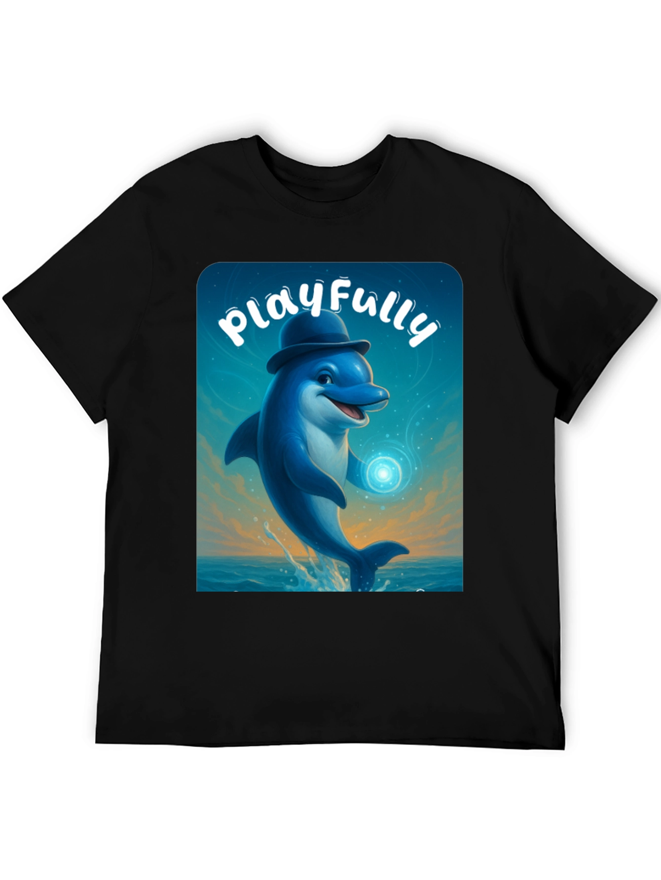 Playful Dolphin Graphic Tee