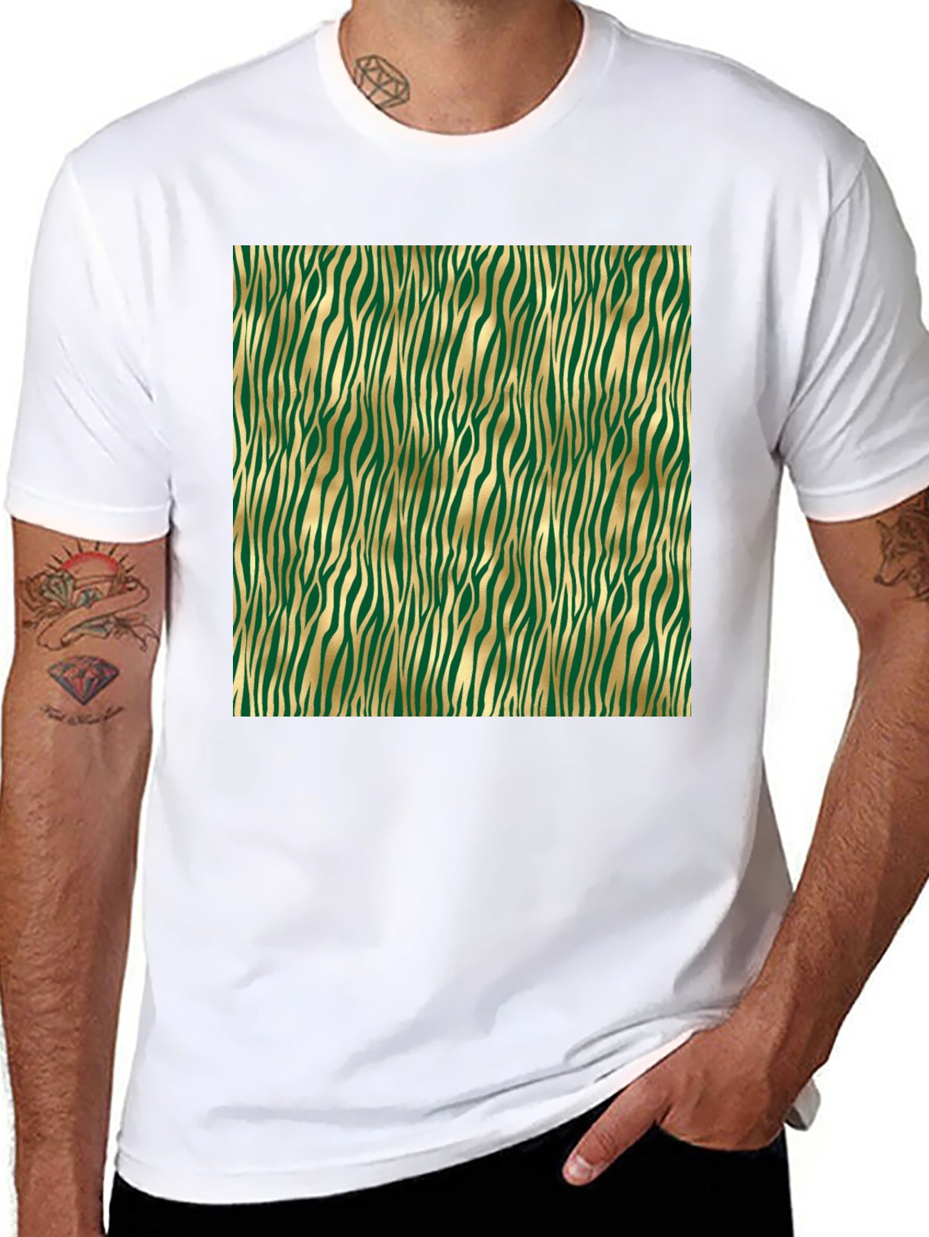 Stylish Zebra Stripe Tee