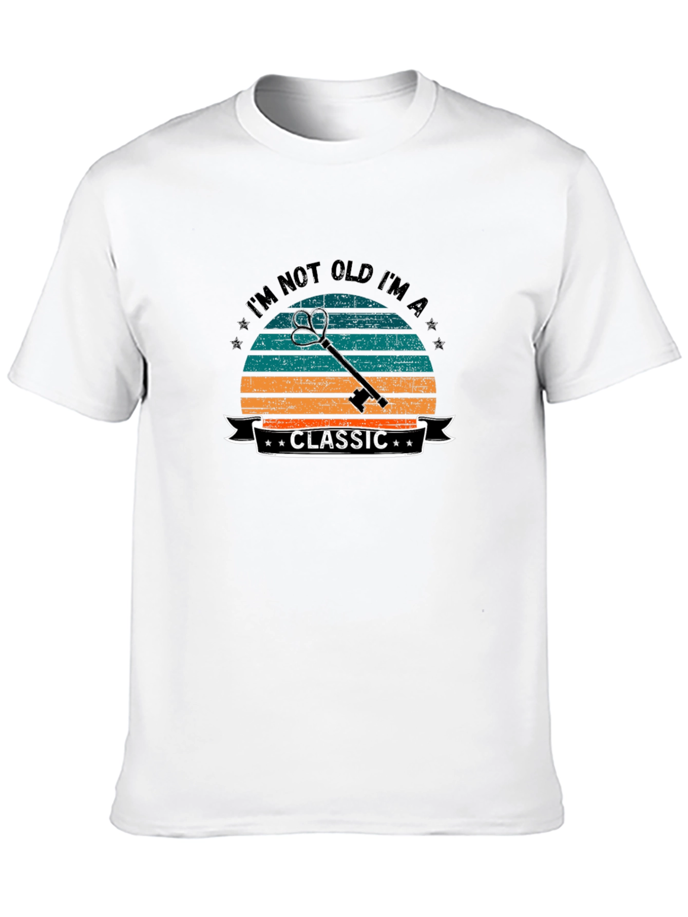 Classic Key Graphic Tee - Retro Style