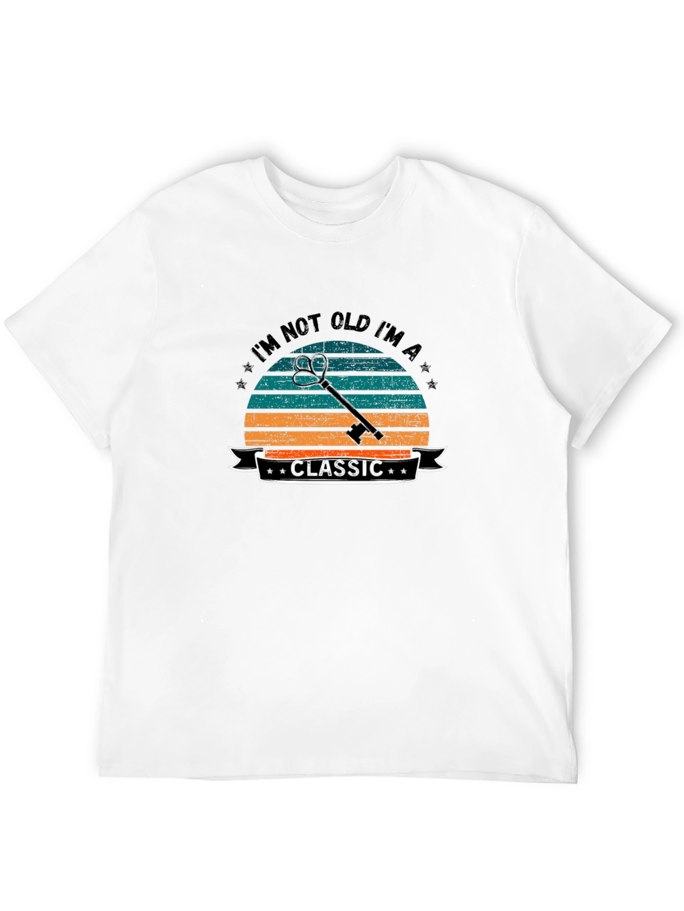 Classic Key Graphic Tee - Retro Style