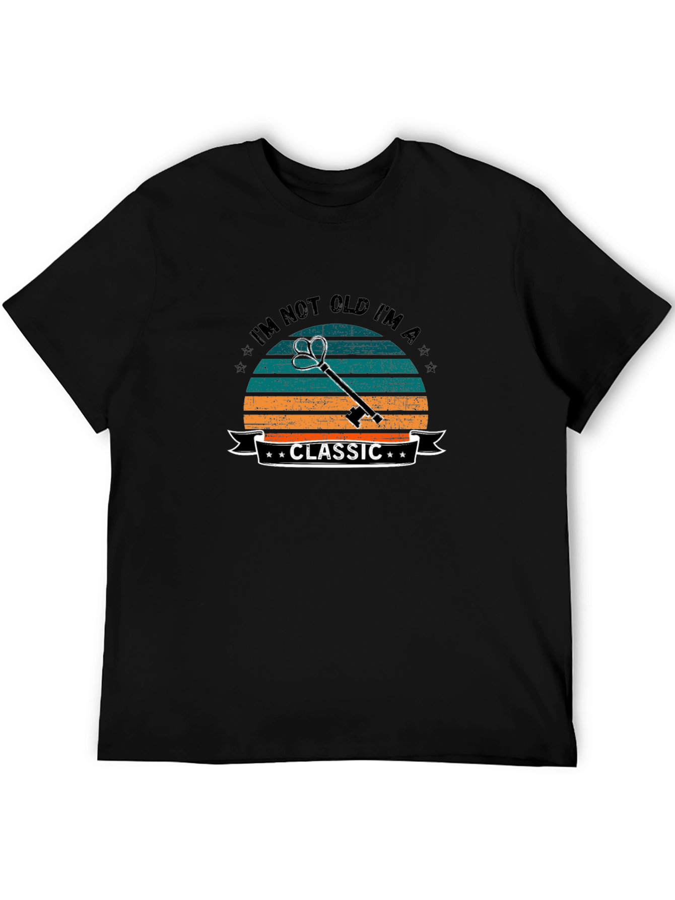 Classic Key Graphic Tee - Retro Style