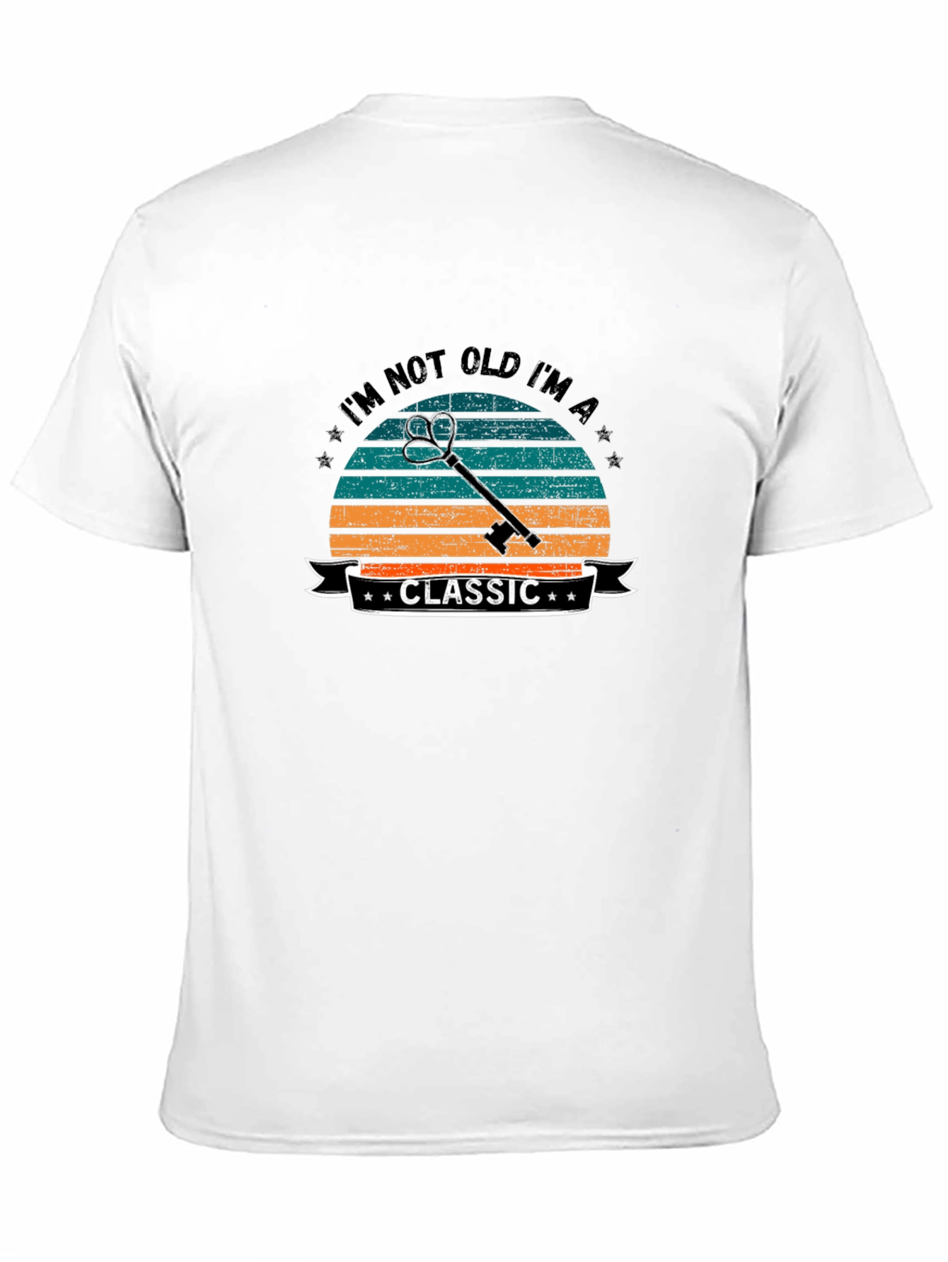 Classic Key Graphic Tee - Retro Style