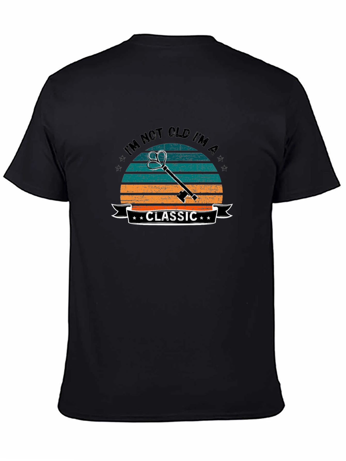 Classic Key Graphic Tee - Retro Style