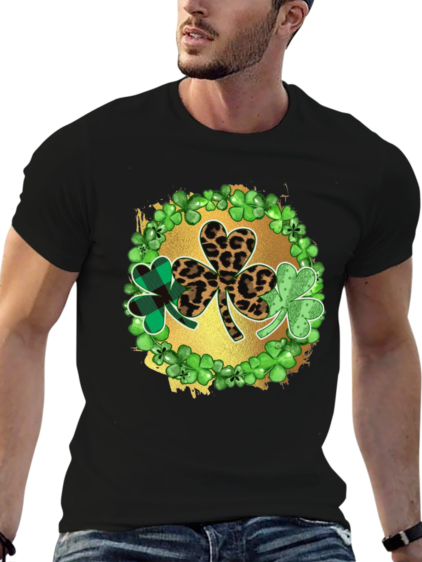 St. Patricks Day Shamrock Graphic T-Shirt