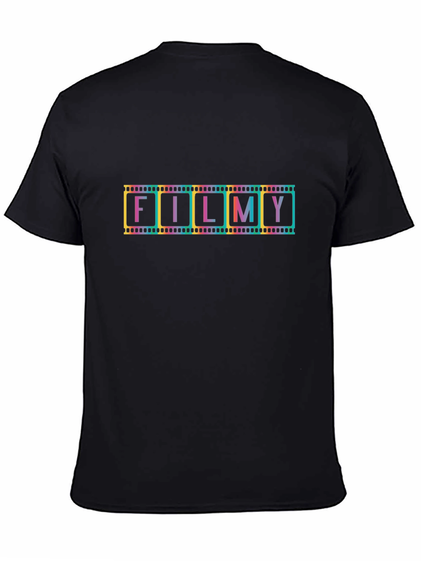 Filmy Graphic Tee - Classic Black Cotton T-Shirt
