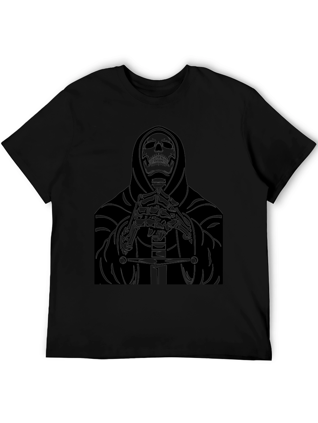 Grim Reaper Graphic Black T-Shirt