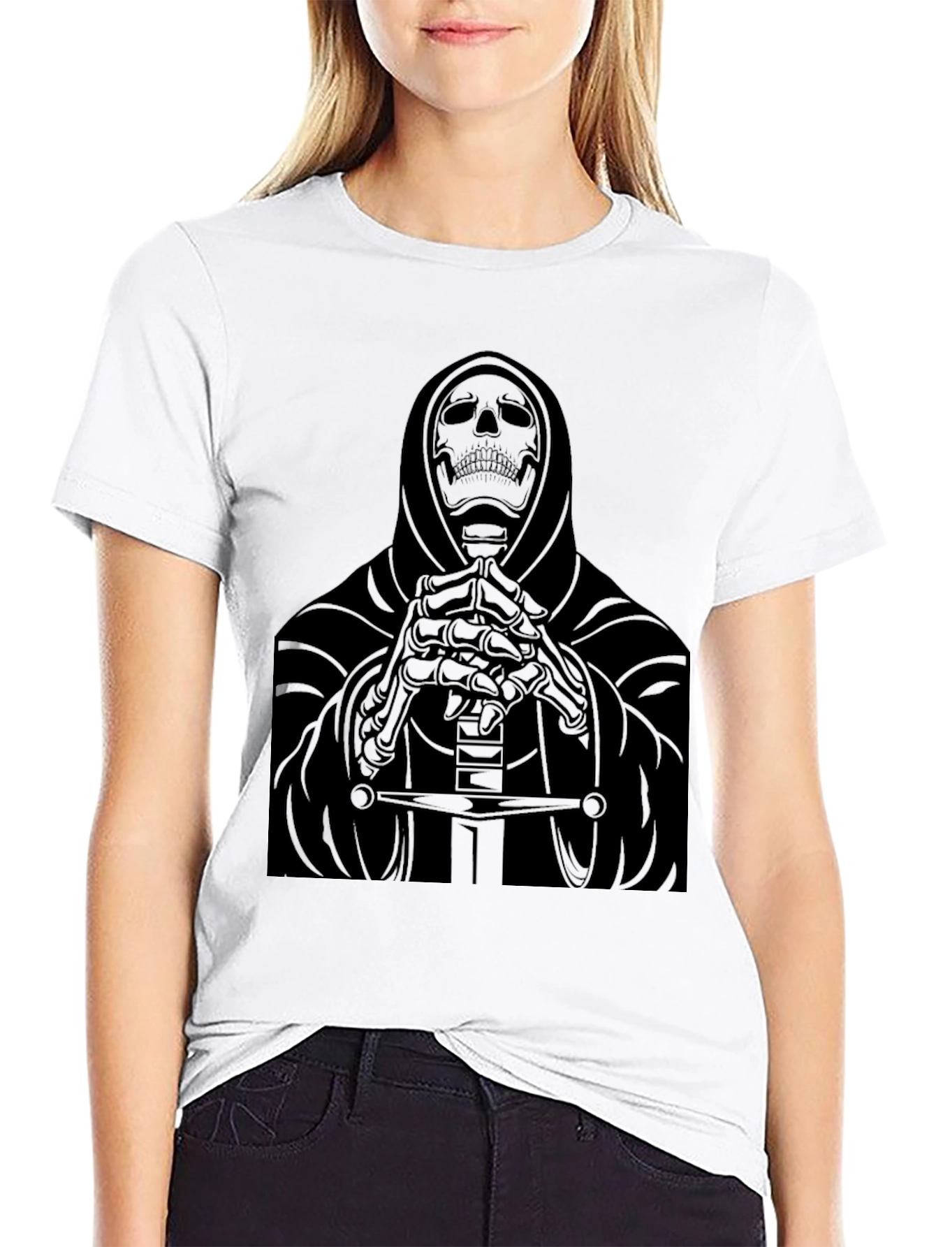 Grim Reaper Graphic Black T-Shirt
