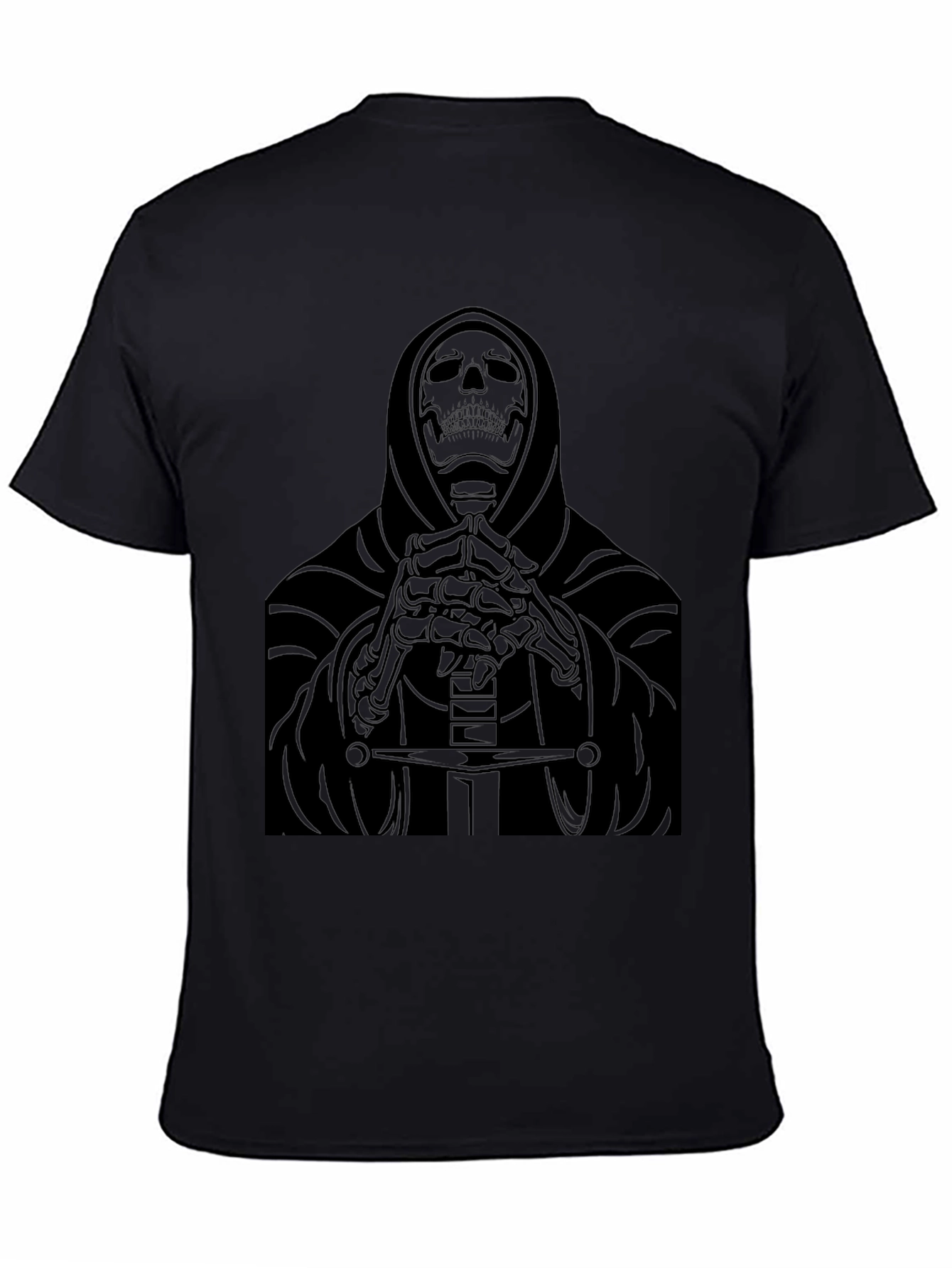 Grim Reaper Graphic Black T-Shirt