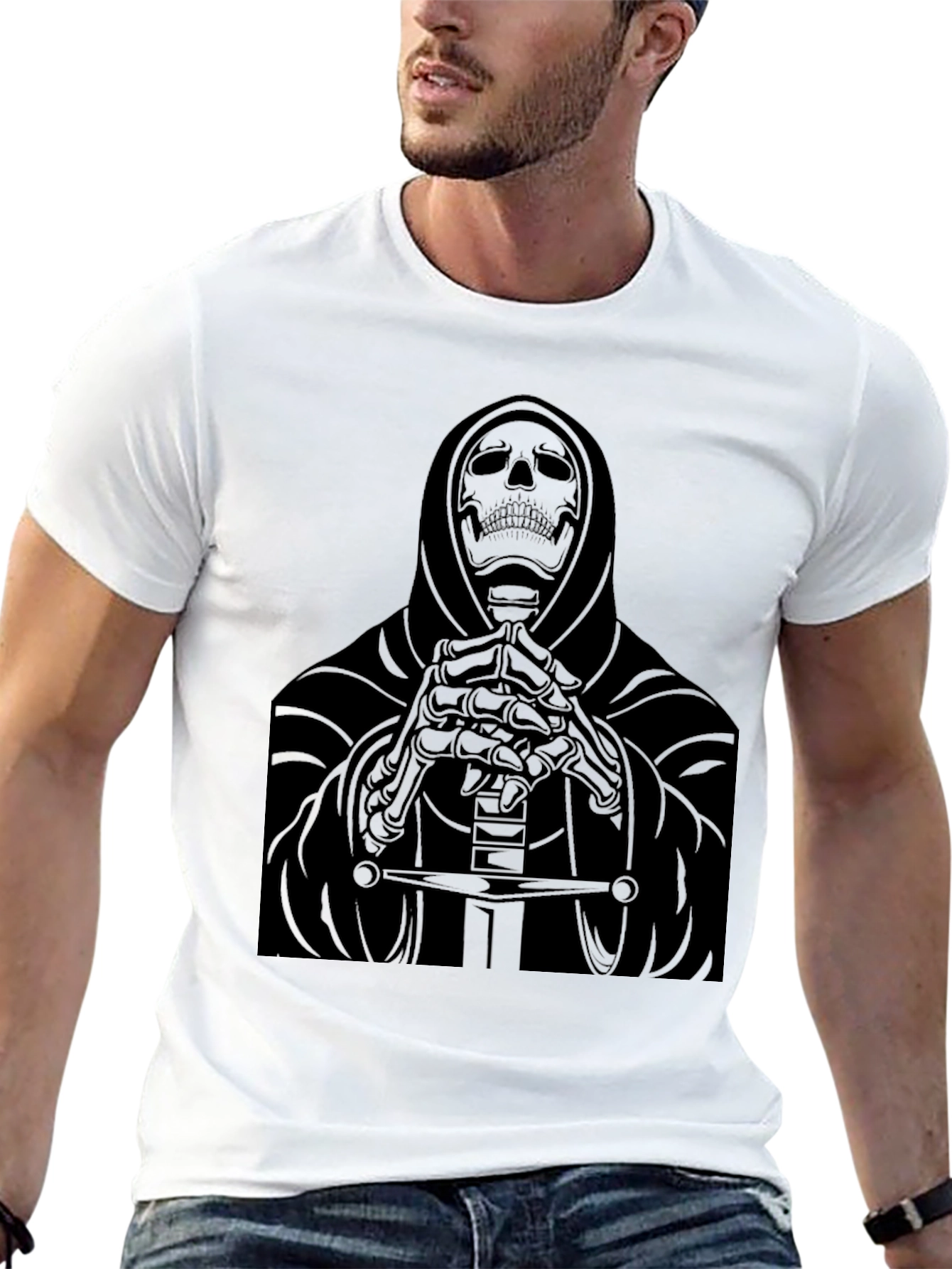 Grim Reaper Graphic Black T-Shirt