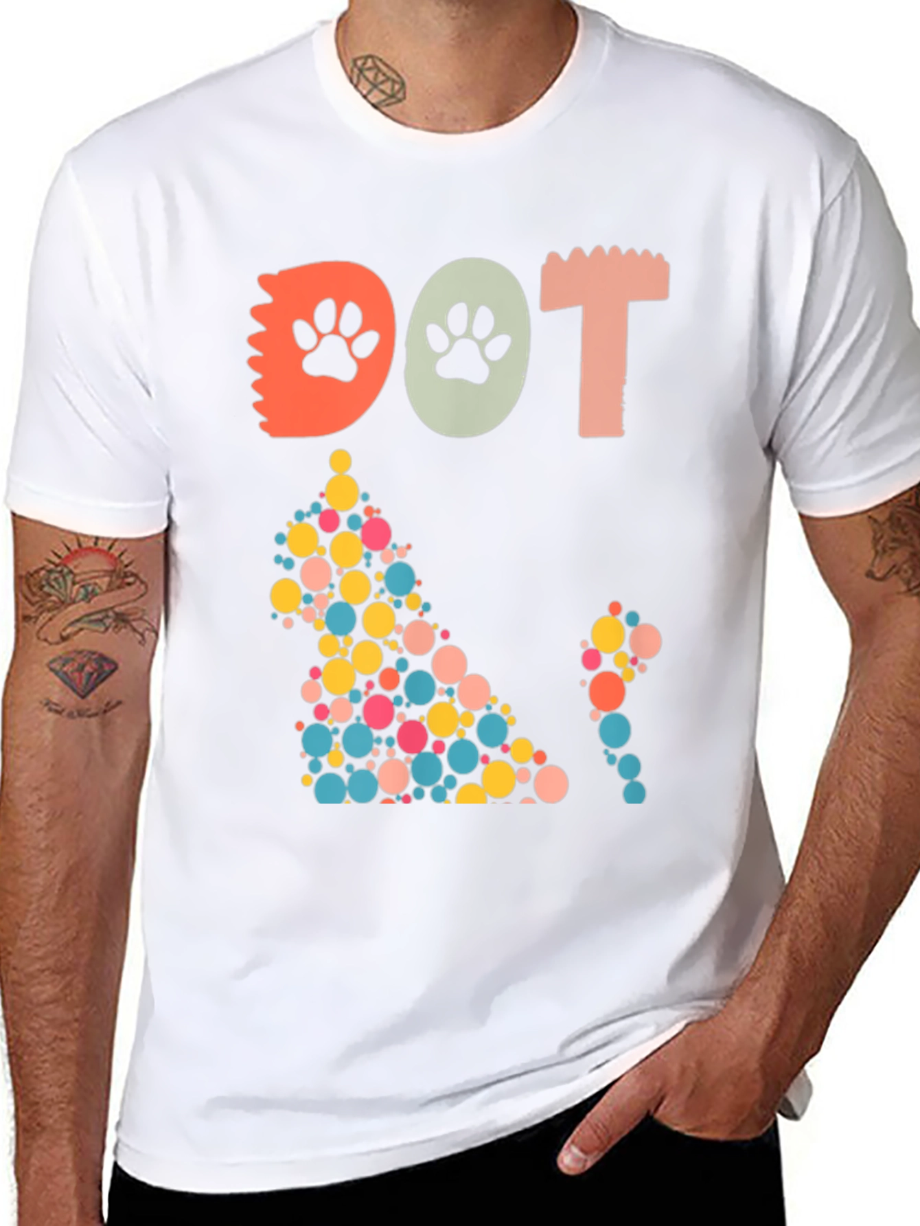 Dot Cat Paw Print Tee