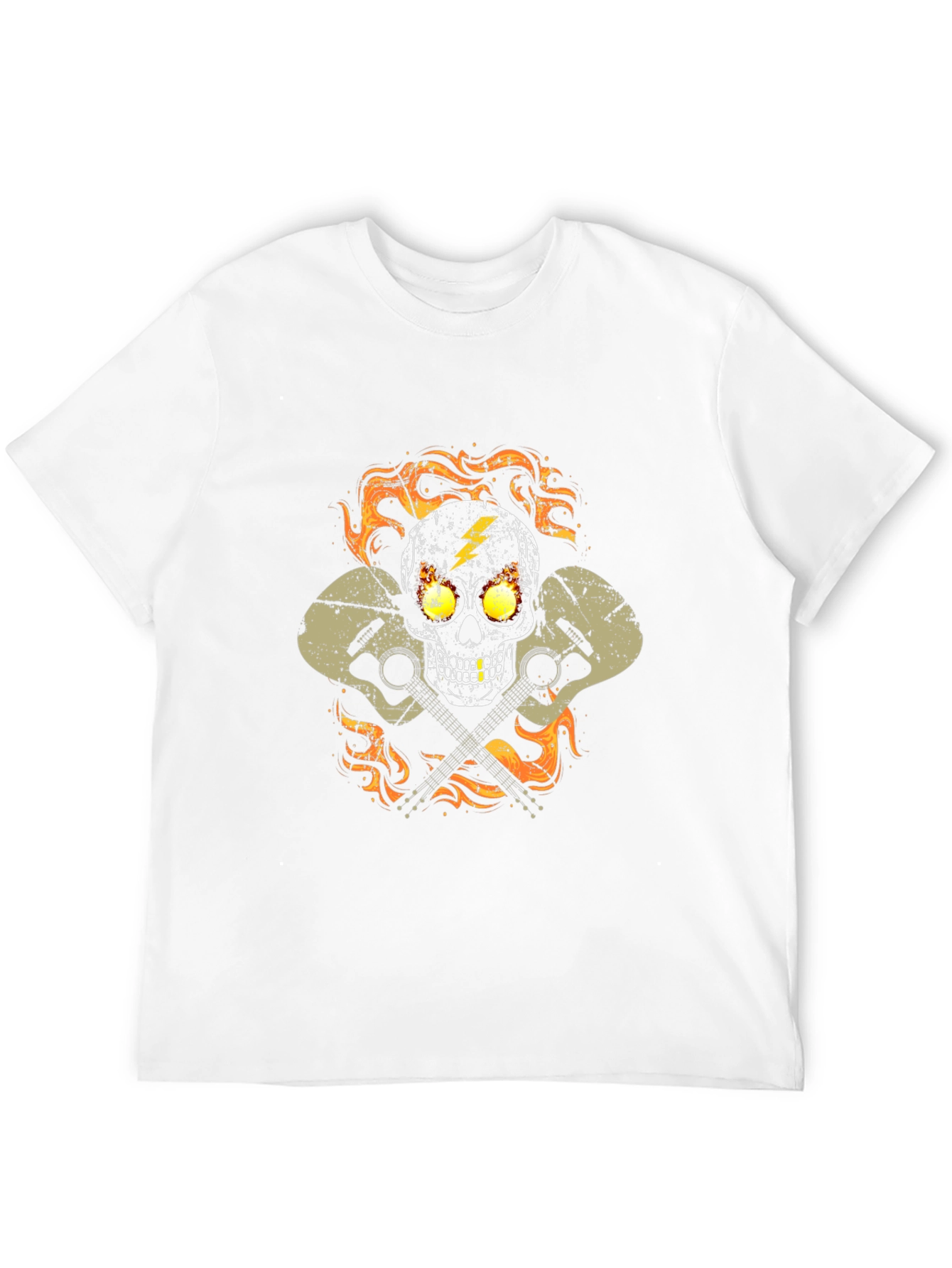 Skull & Guitars Graphic Tee - Rocker Style