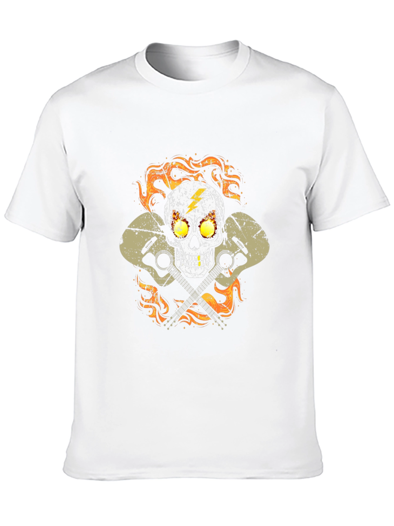 Skull & Guitars Graphic Tee - Rocker Style