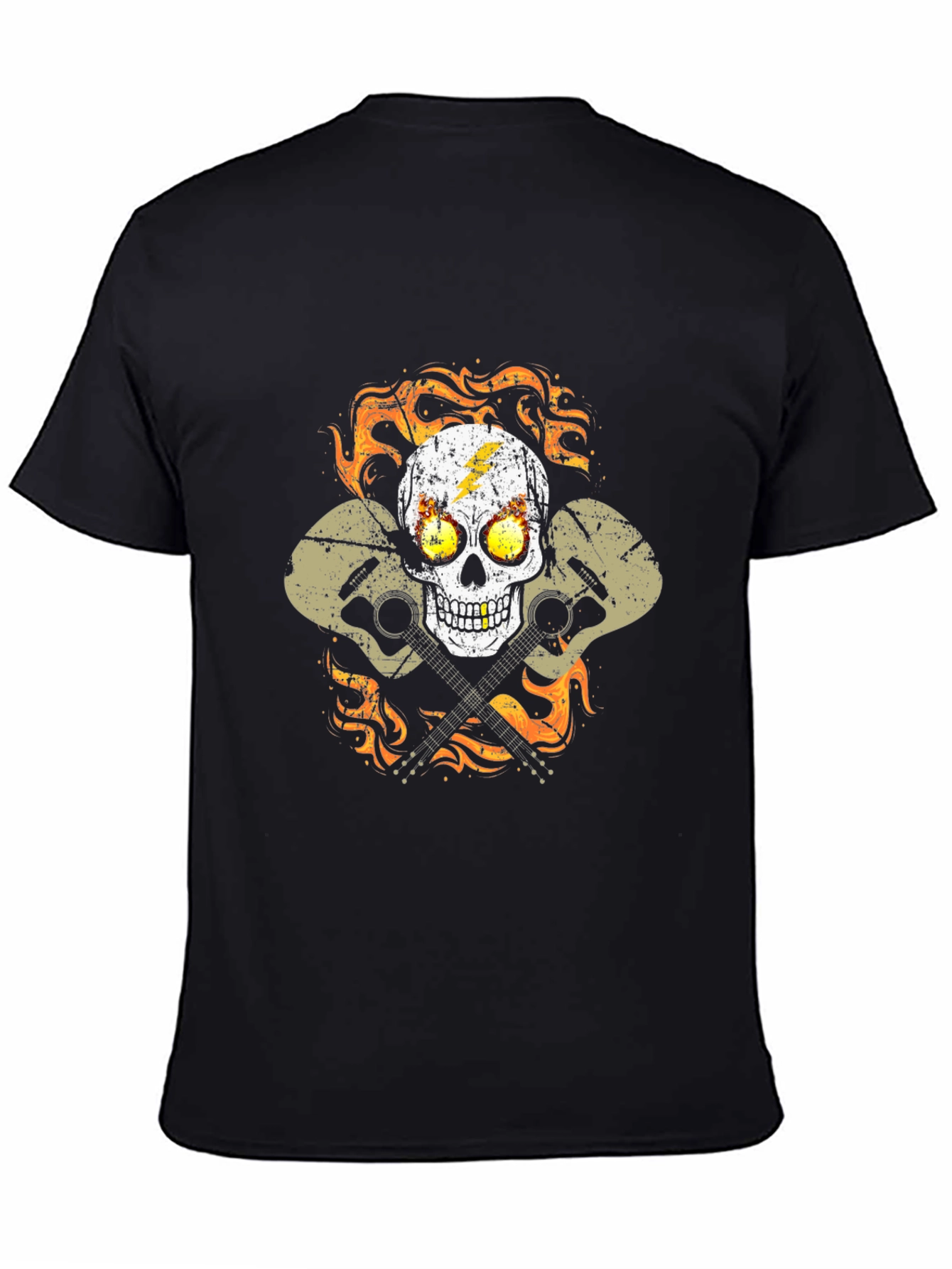 Skull & Guitars Graphic Tee - Rocker Style