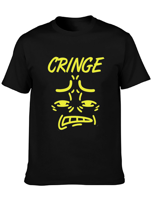Cringe Graphic Tee - Black Humor Novelty T-Shirt