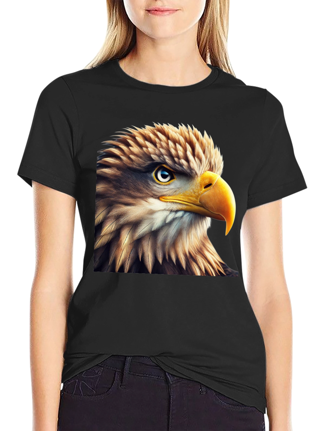 Eagle Graphic T-Shirt - Bold Bird of Prey Design