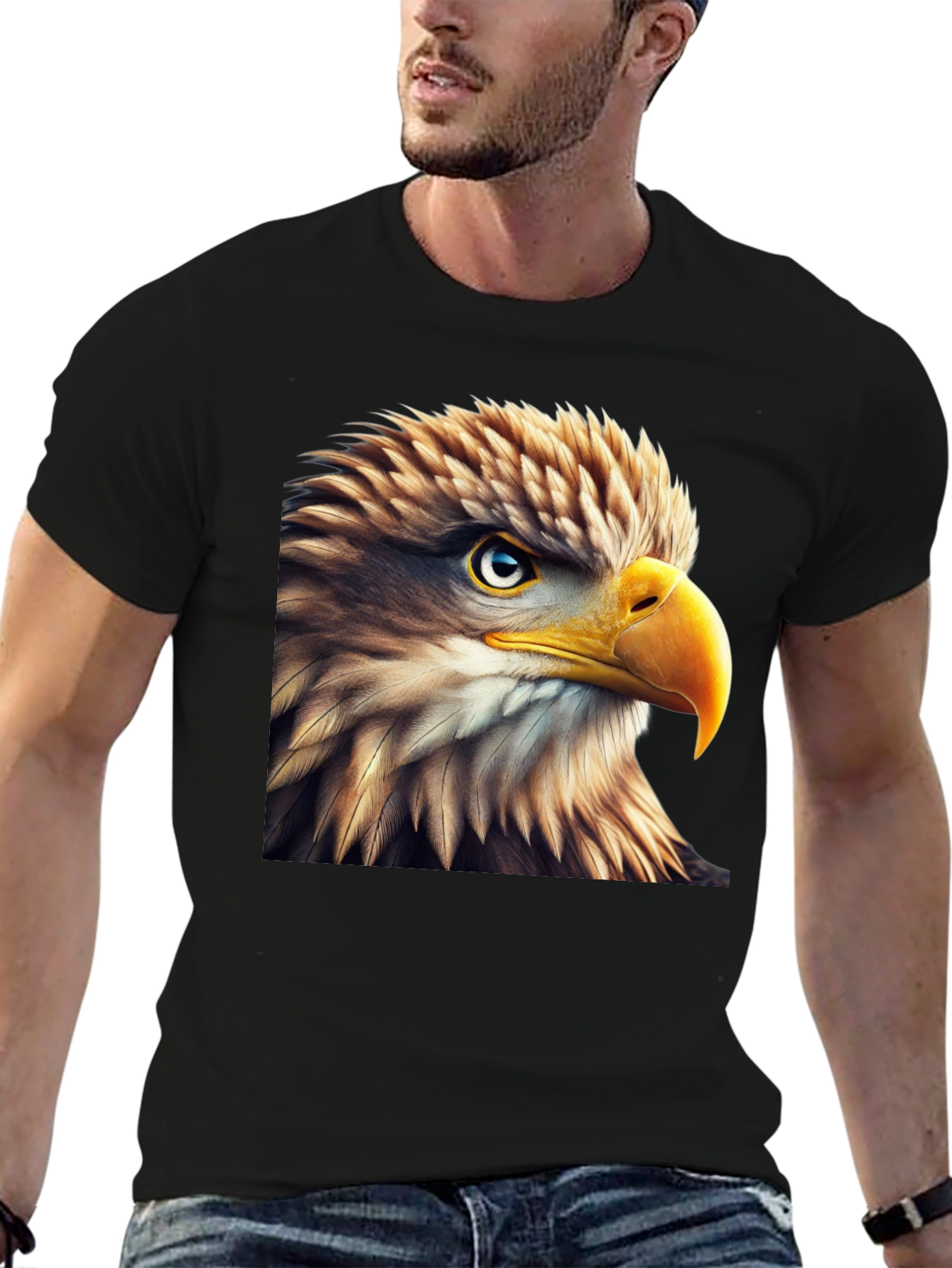 Eagle Graphic T-Shirt - Bold Bird of Prey Design