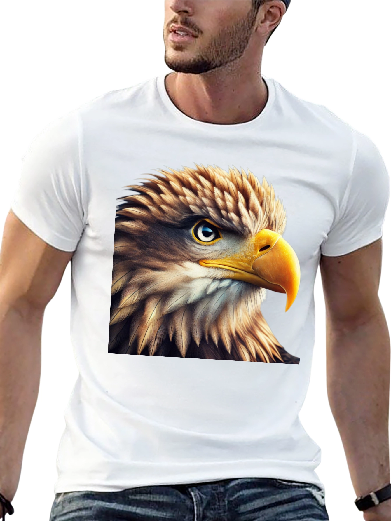 Eagle Graphic T-Shirt - Bold Bird of Prey Design