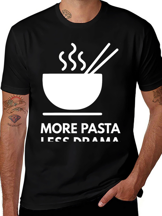 More Pasta Less Drama Graphic Tee