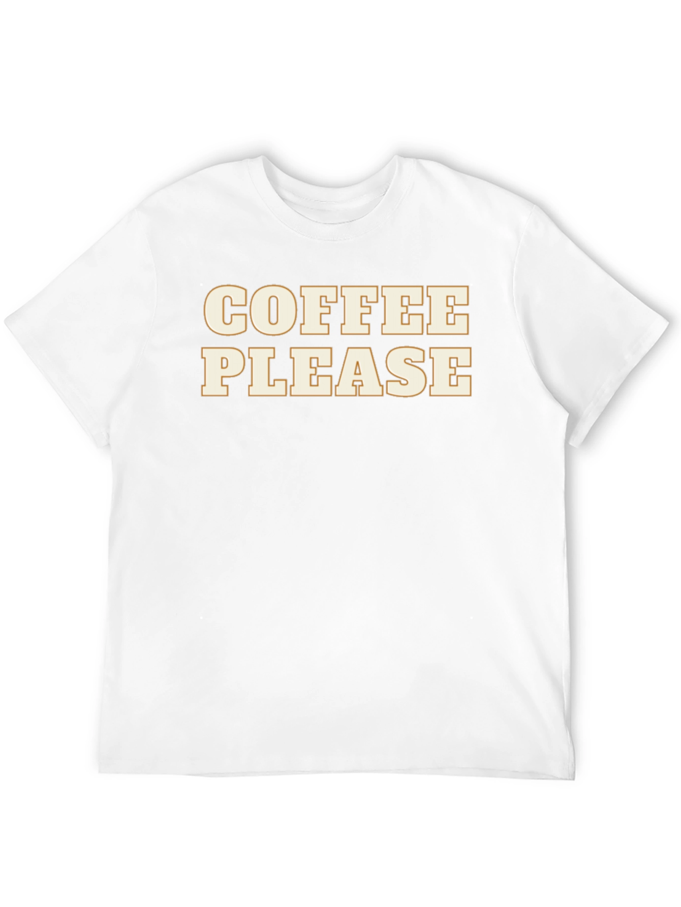 Coffee Please Graphic Tee - Soft Black Cotton T-Shirt