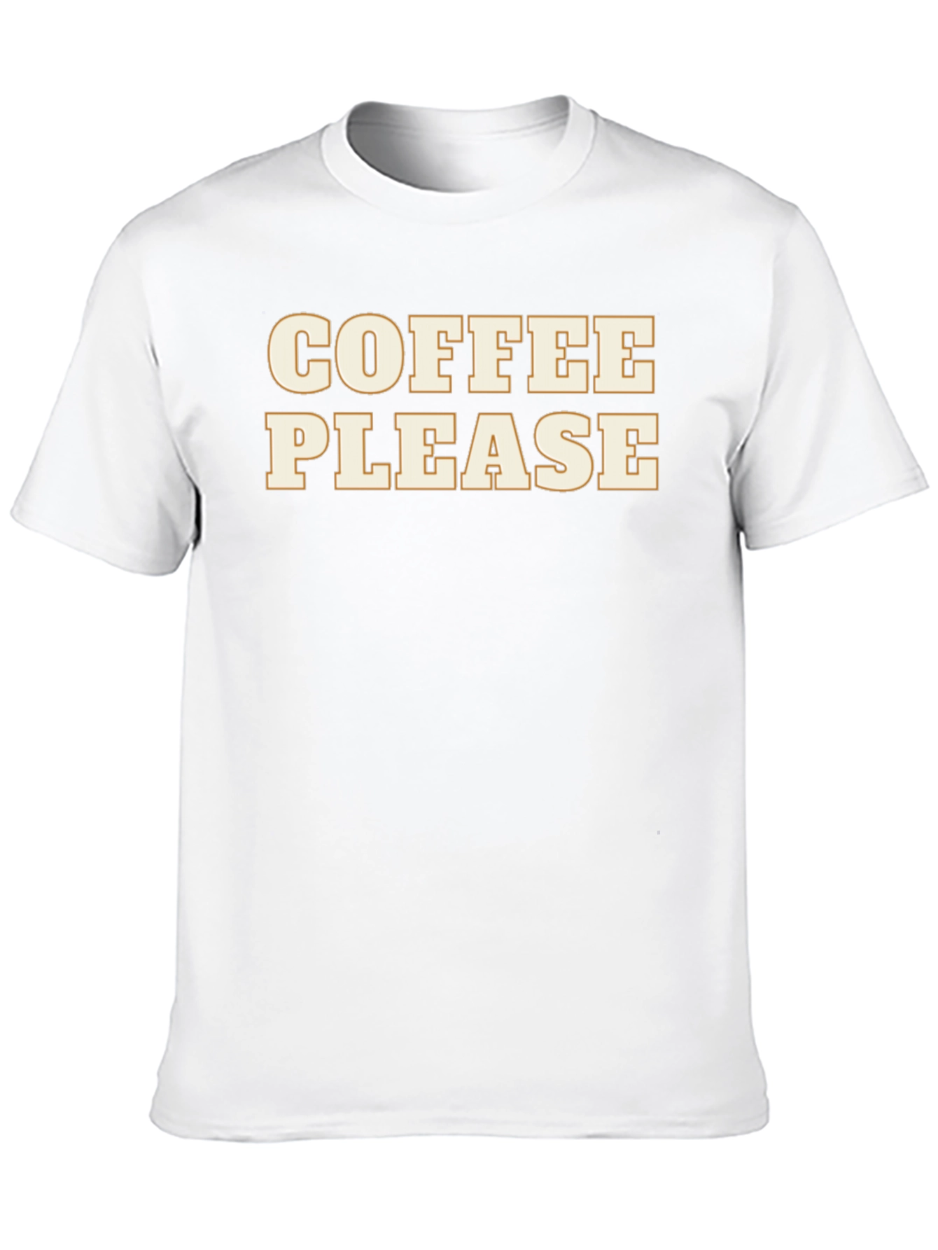 Coffee Please Graphic Tee - Soft Black Cotton T-Shirt