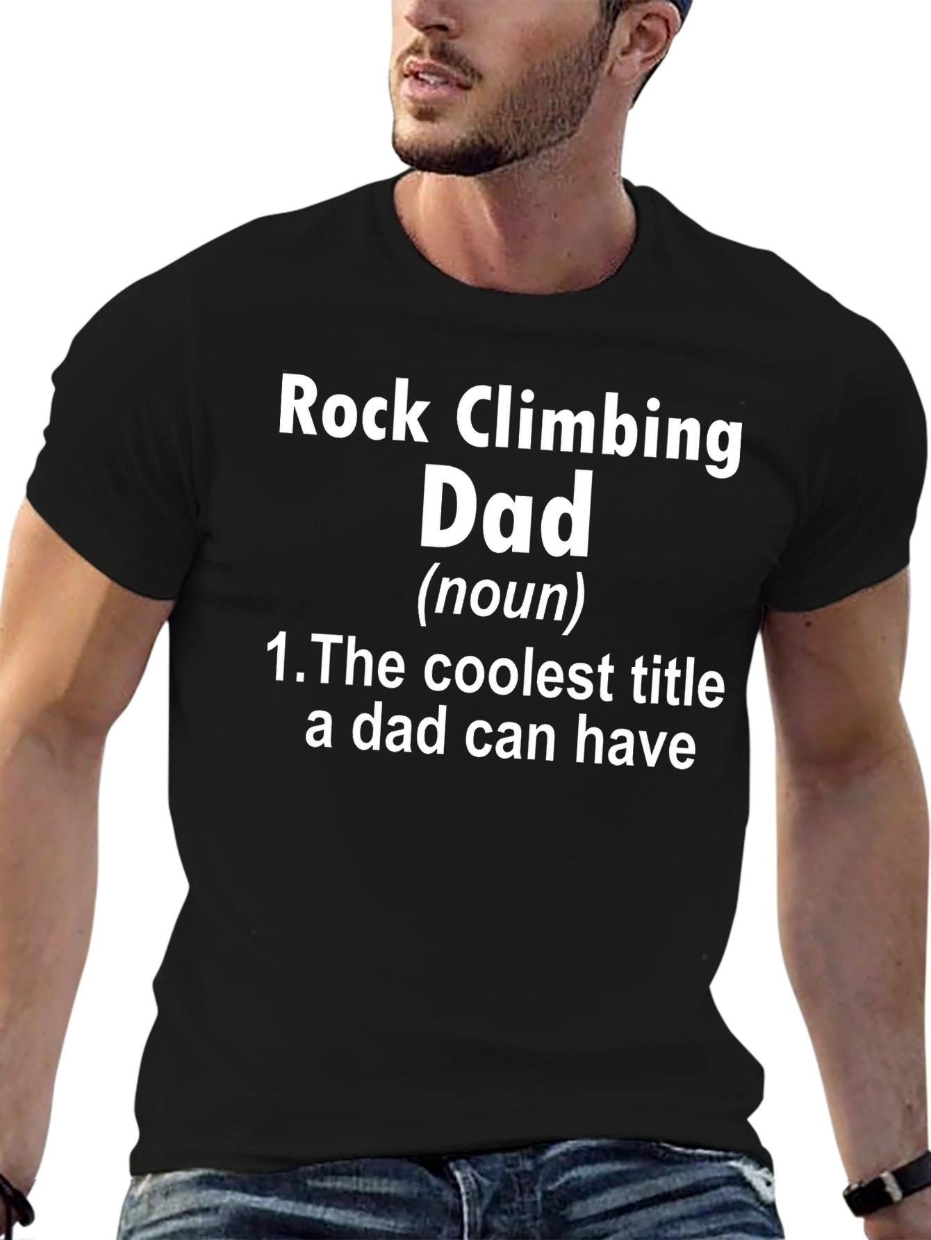 Rock Climbing Dad T-Shirt - Coolest Title Ever!