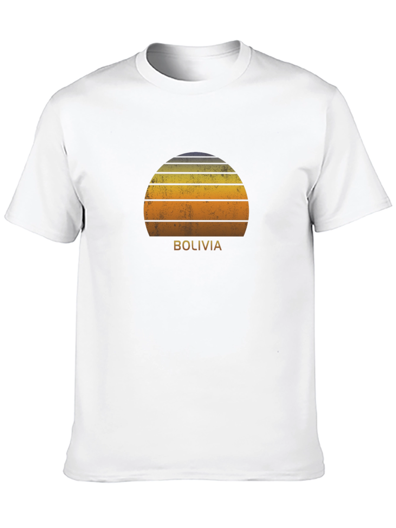 Retro Bolivia Sunset Graphic Tee - Soft Cotton Blend