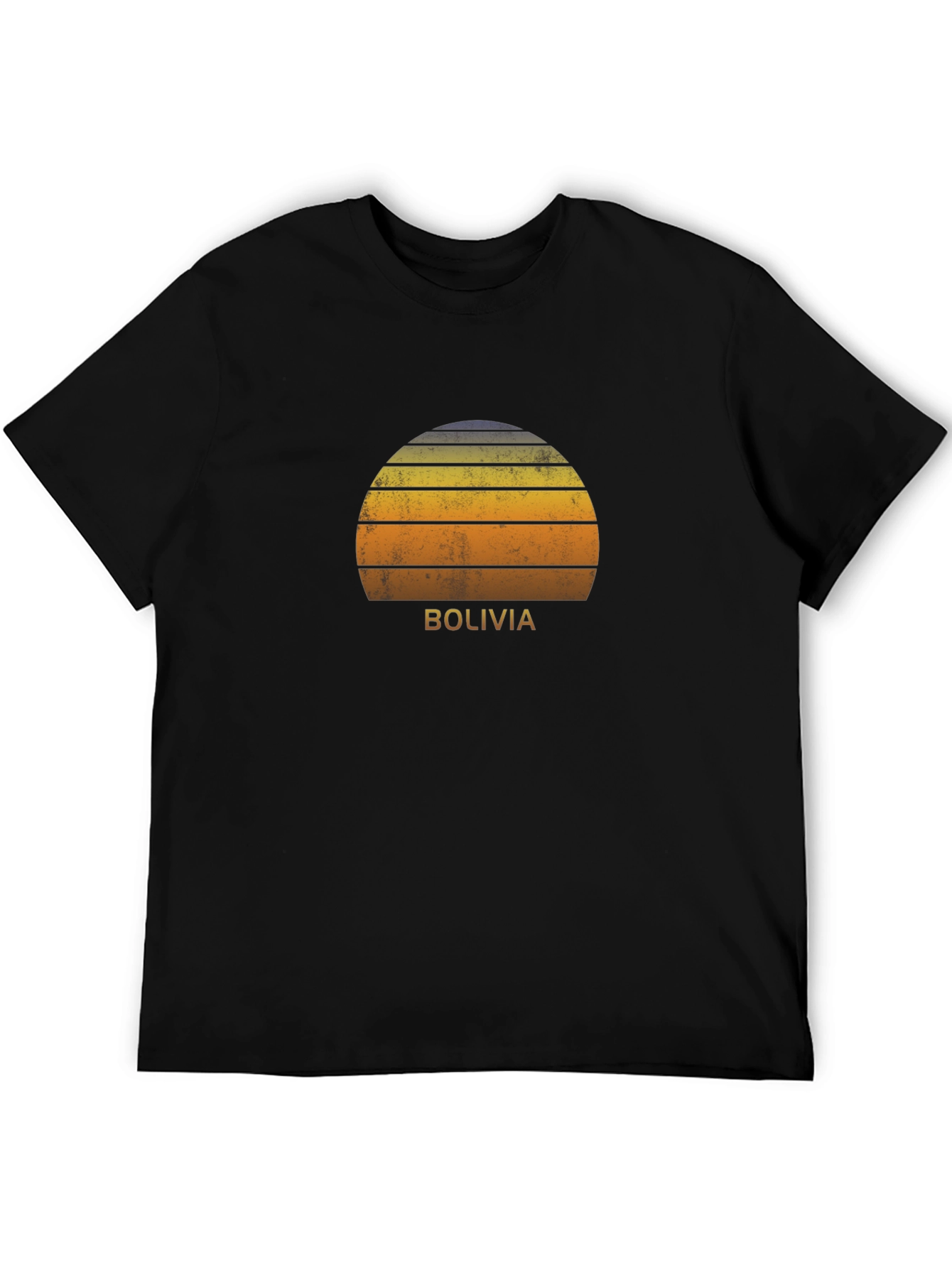 Retro Bolivia Sunset Graphic Tee - Soft Cotton Blend