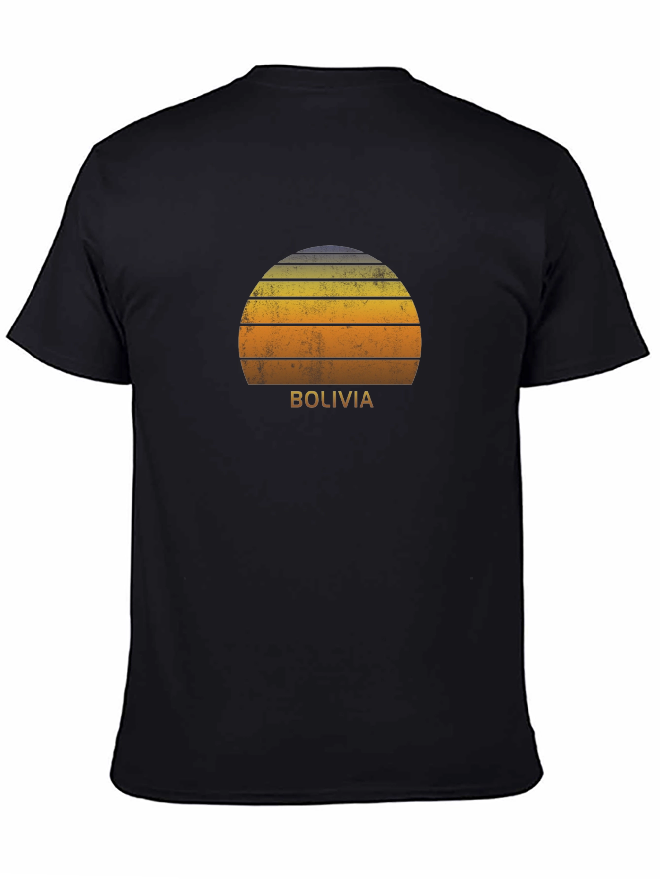 Retro Bolivia Sunset Graphic Tee - Soft Cotton Blend