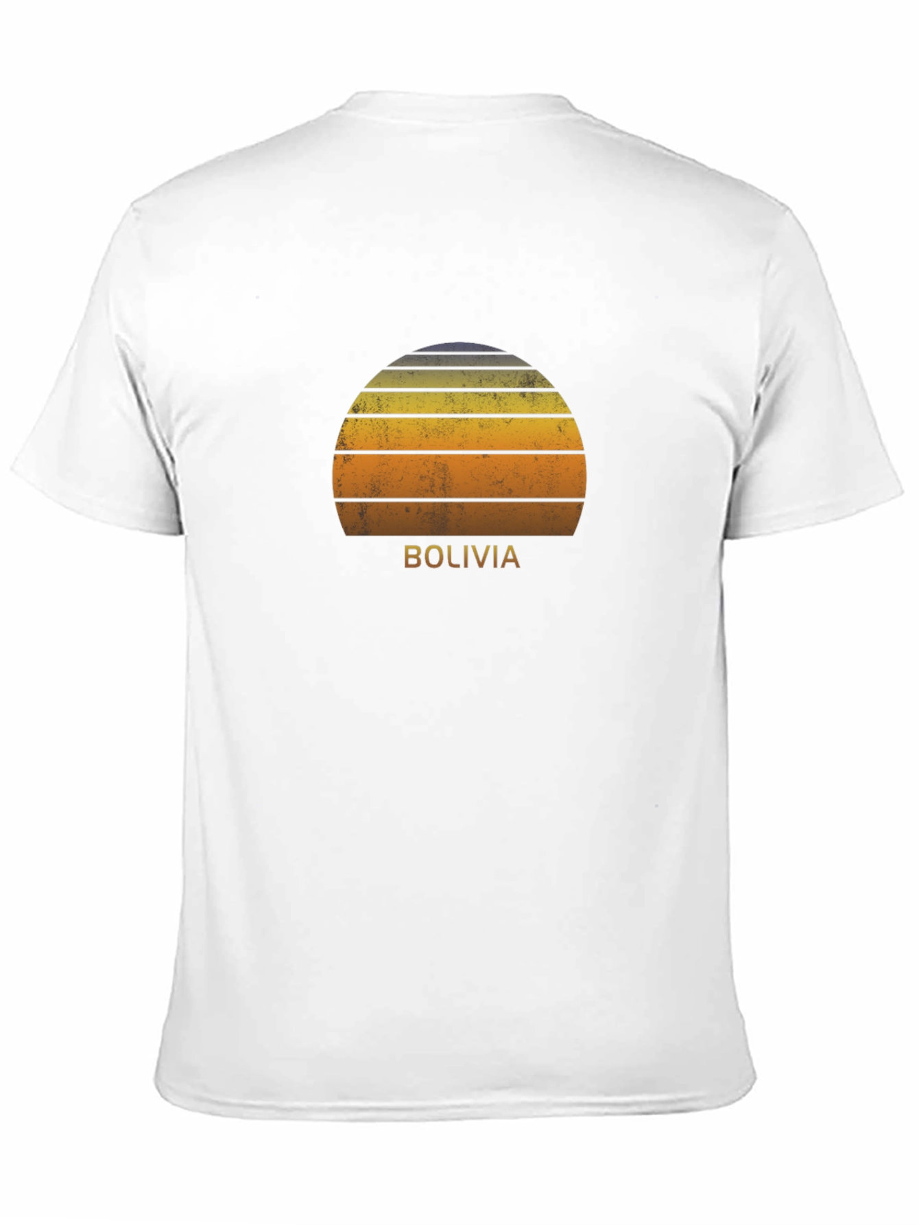 Retro Bolivia Sunset Graphic Tee - Soft Cotton Blend