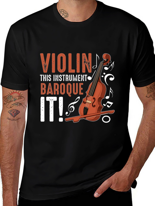 Violin Baroque It! T-Shirt - Music Lovers Tee