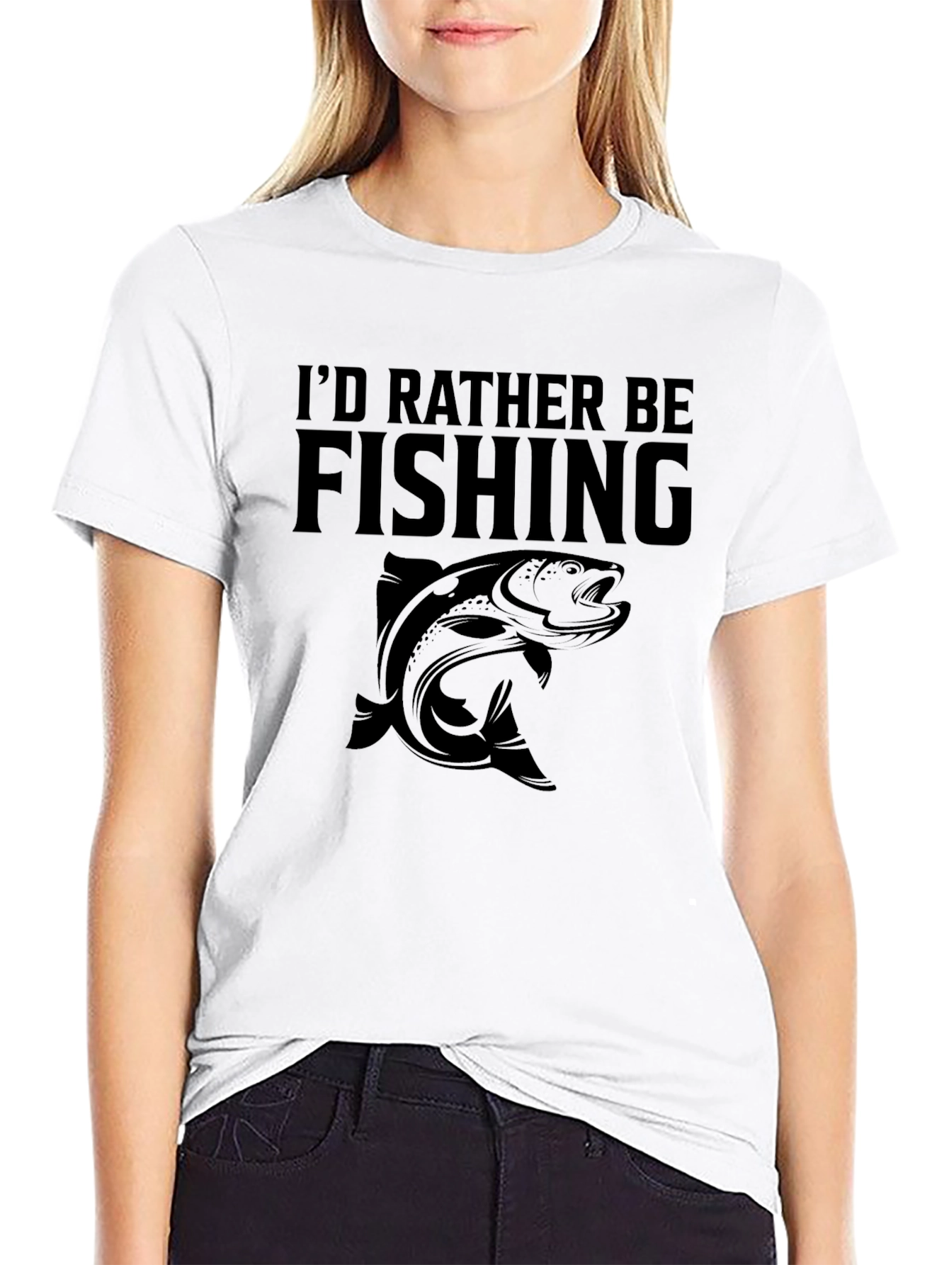 Id Rather Be Fishing T-Shirt - Angler Gift