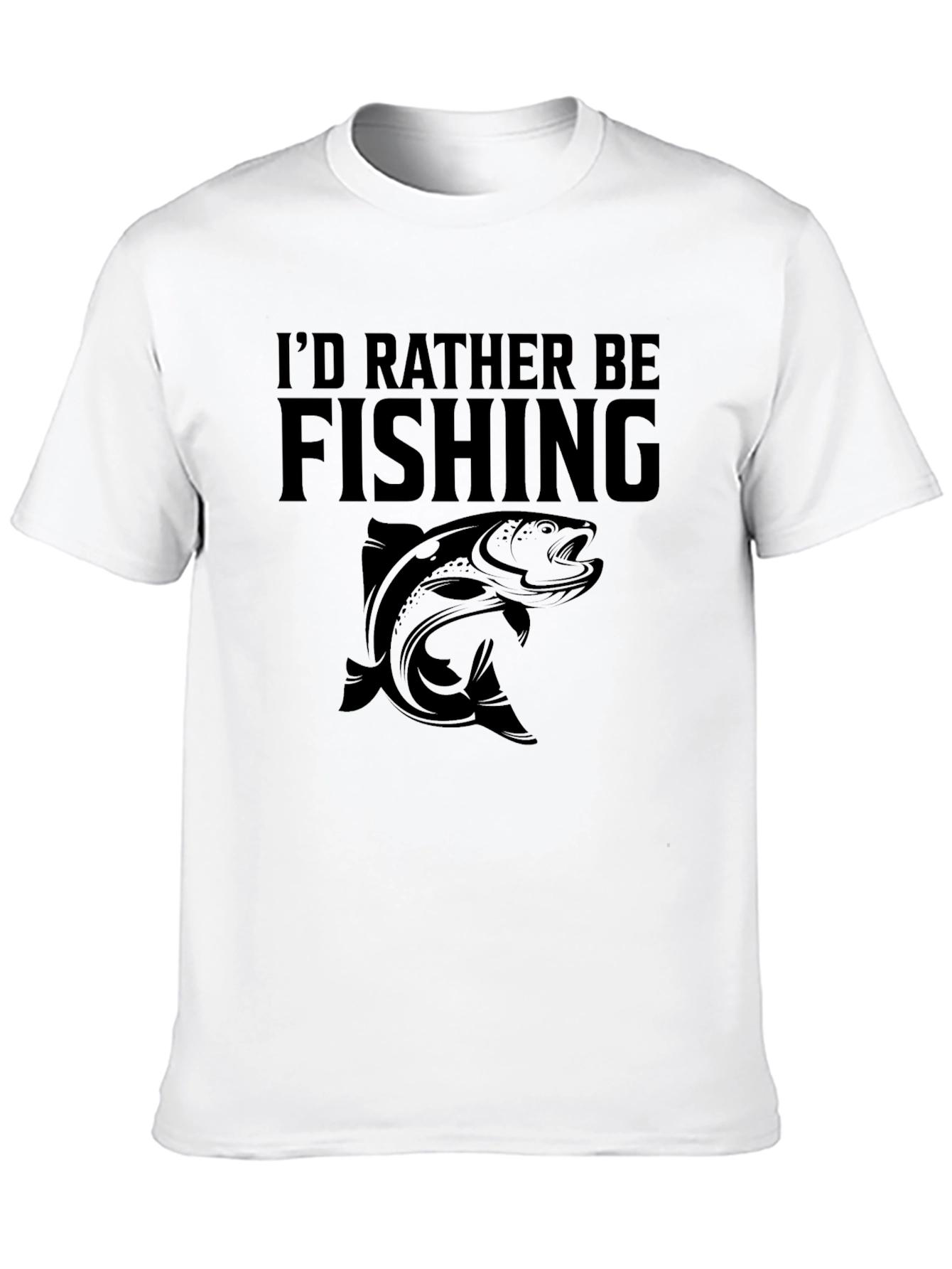 Id Rather Be Fishing T-Shirt - Angler Gift