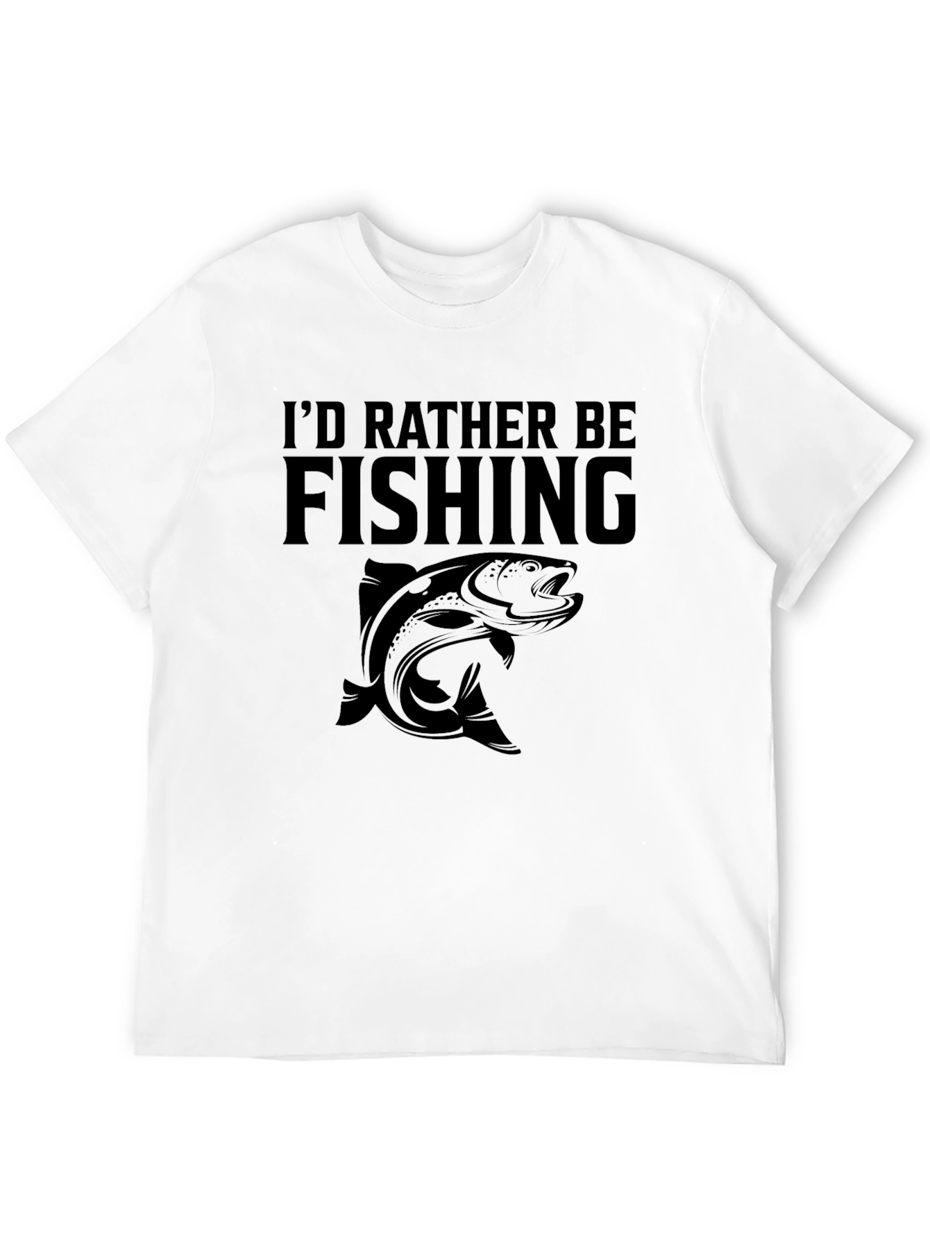 Id Rather Be Fishing T-Shirt - Angler Gift