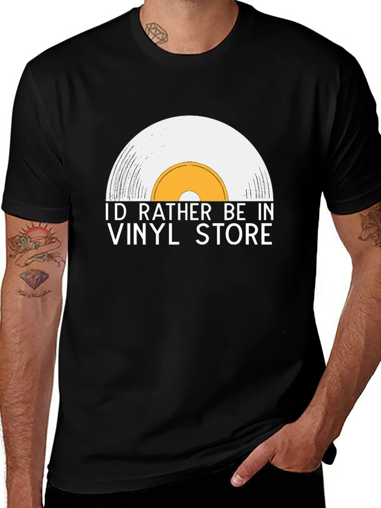 Vinyl Store Lover T-Shirt - Music Fan Tee