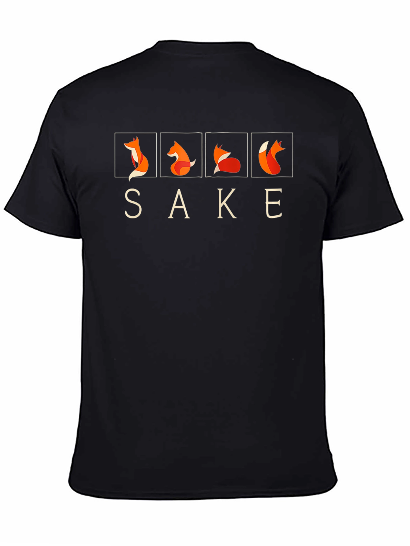 Sake Fox T-Shirt - Minimalist Graphic Tee