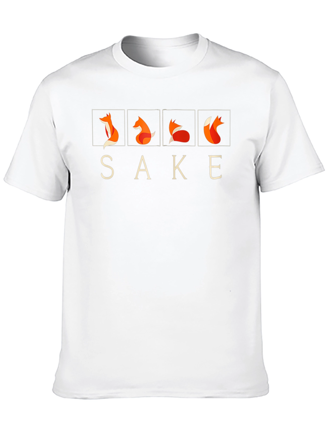 Sake Fox T-Shirt - Minimalist Graphic Tee