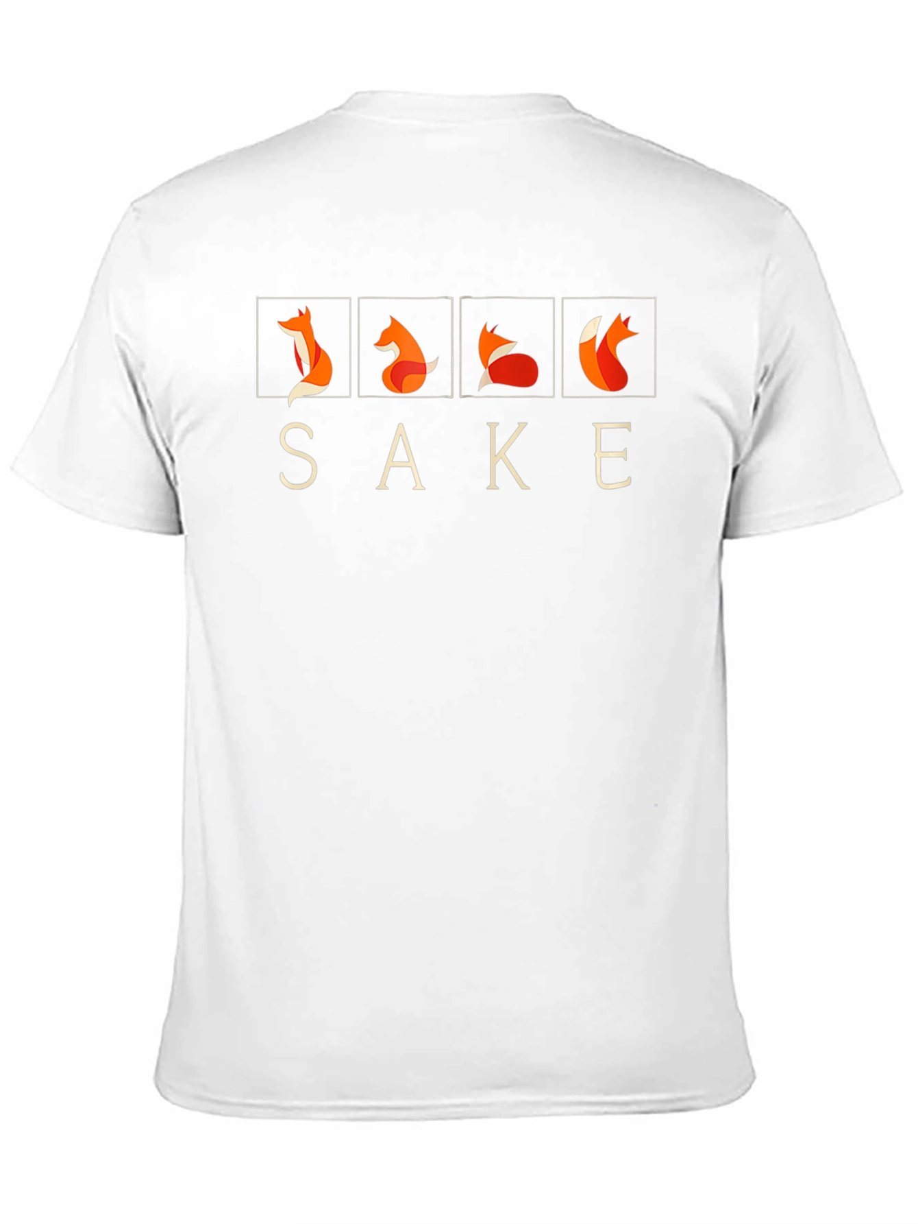 Sake Fox T-Shirt - Minimalist Graphic Tee