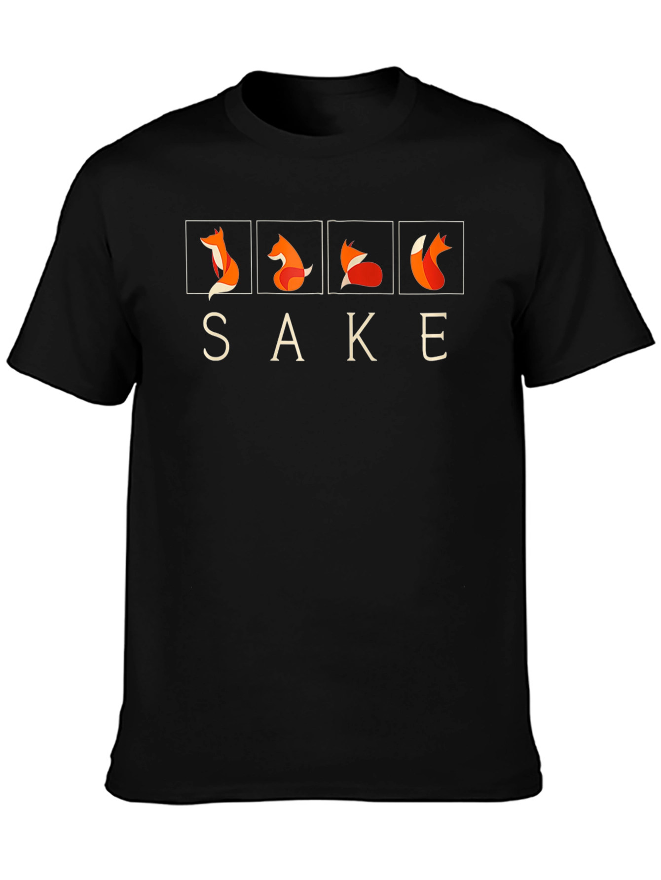 Sake Fox T-Shirt - Minimalist Graphic Tee