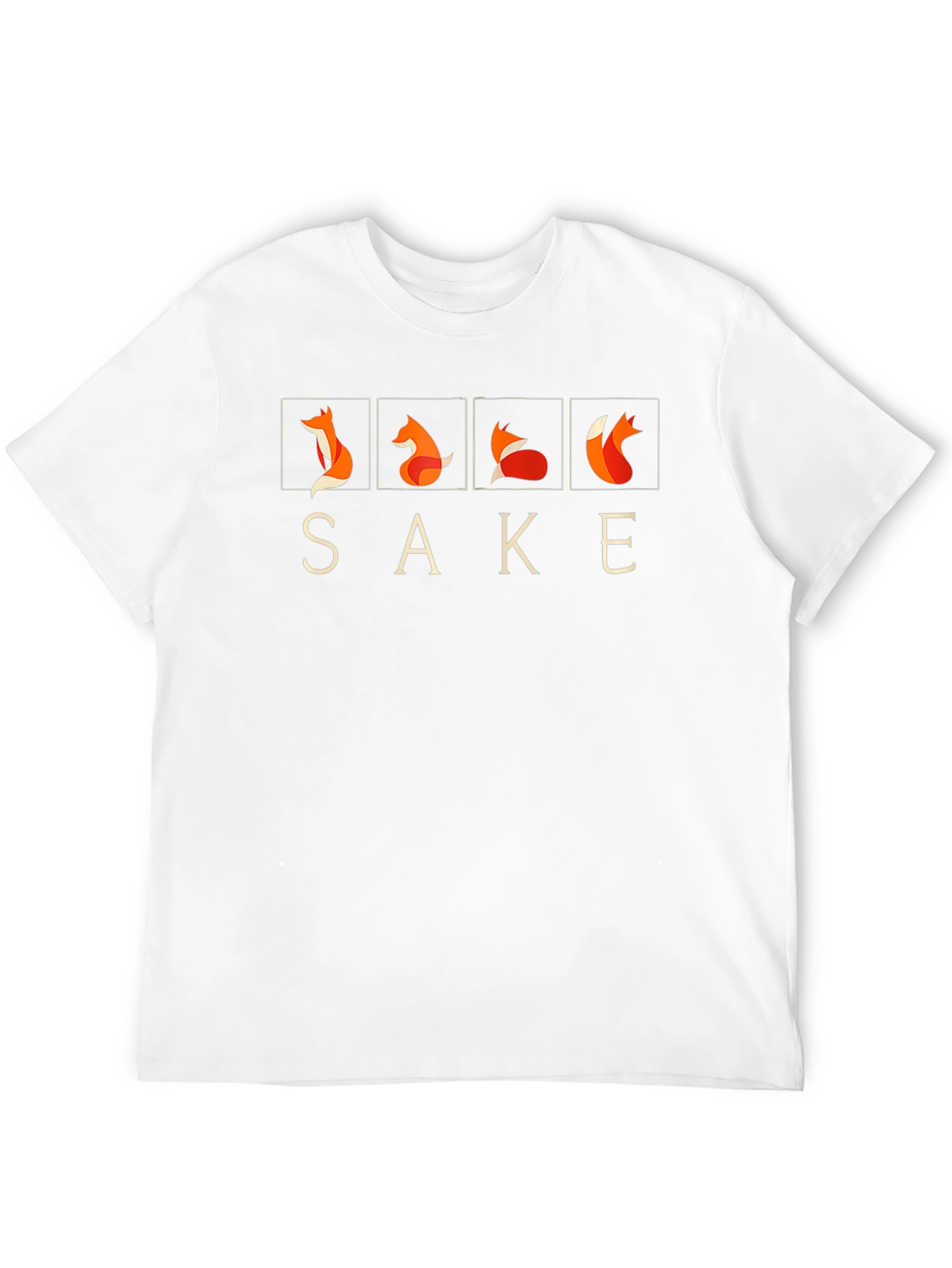Sake Fox T-Shirt - Minimalist Graphic Tee