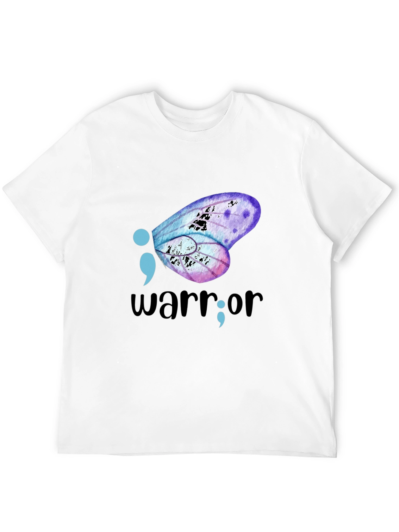 Semicolon Butterfly Warrior Graphic Tee