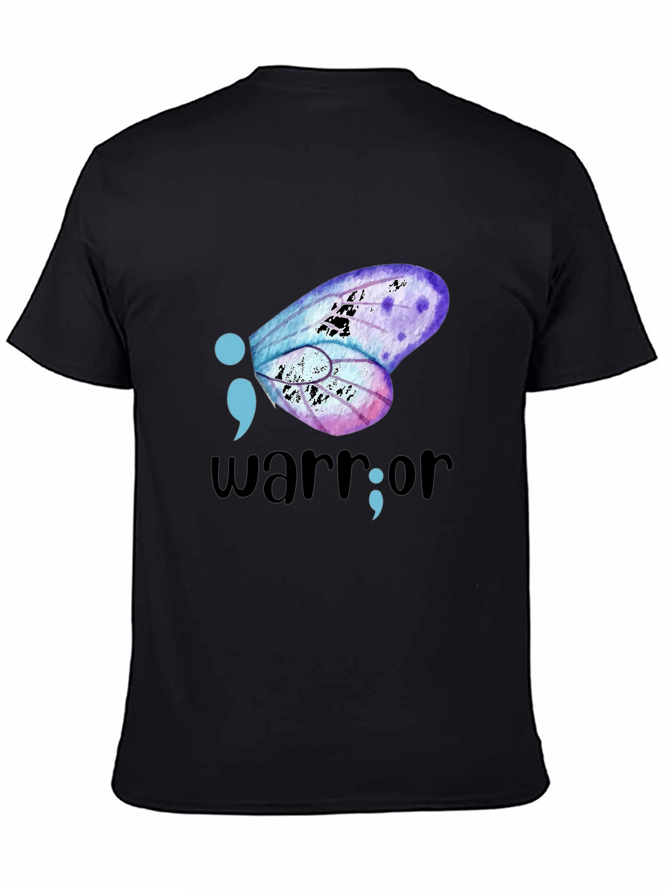 Semicolon Butterfly Warrior Graphic Tee