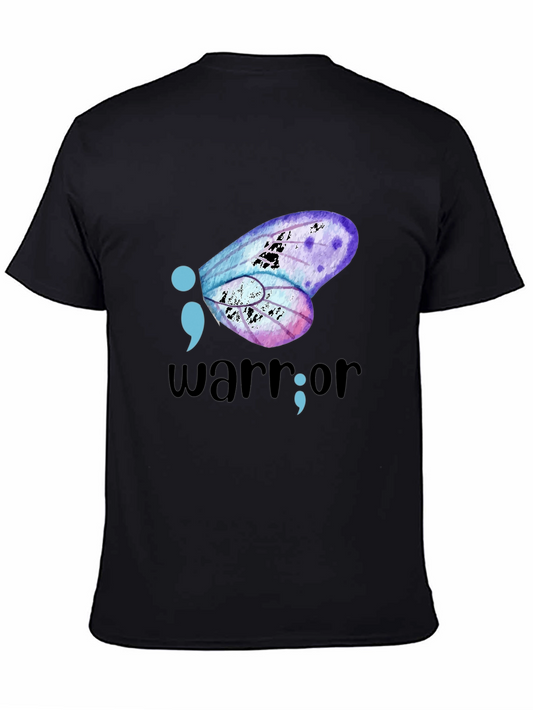 Semicolon Butterfly Warrior Graphic Tee