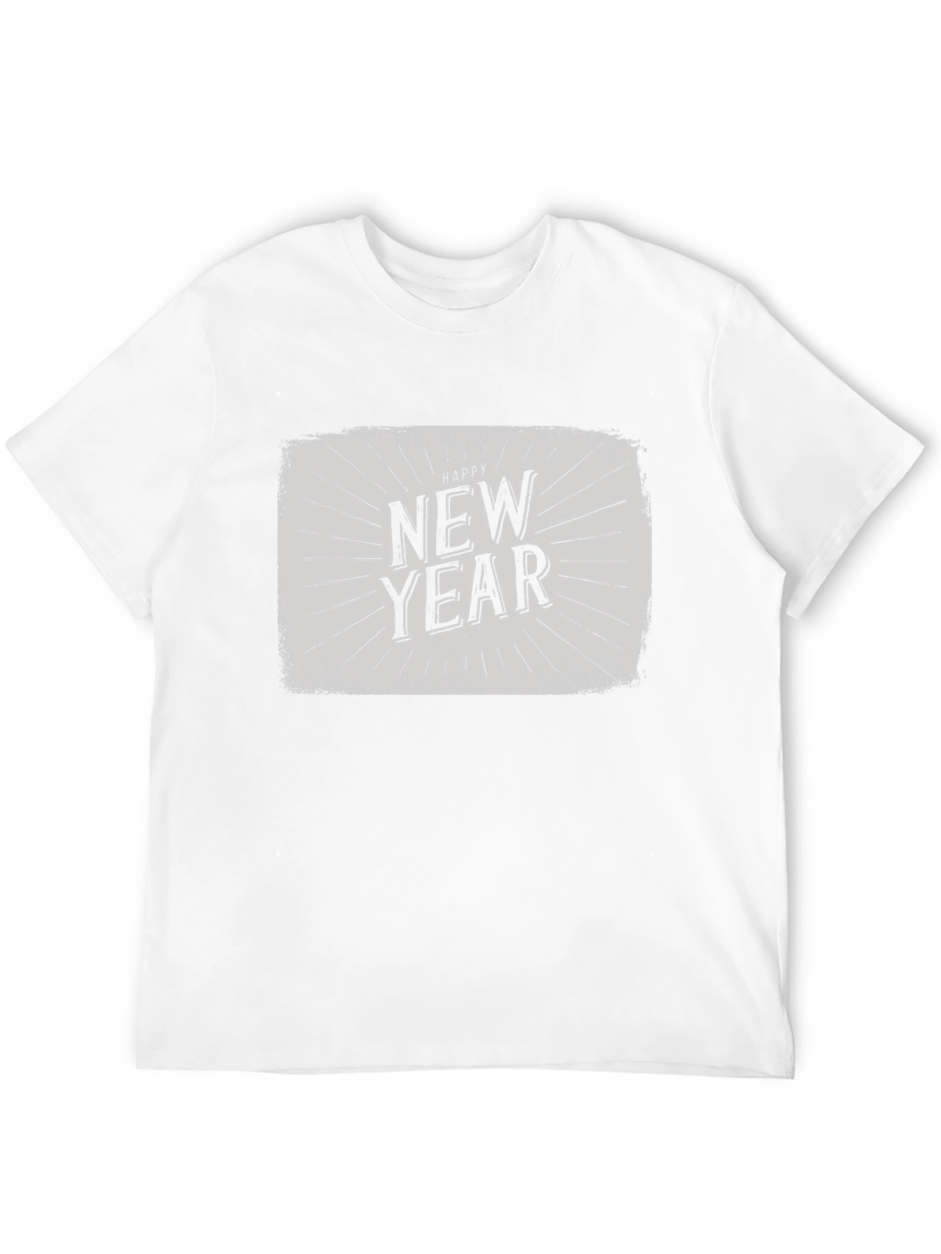 Happy New Year Graphic Tee - Black