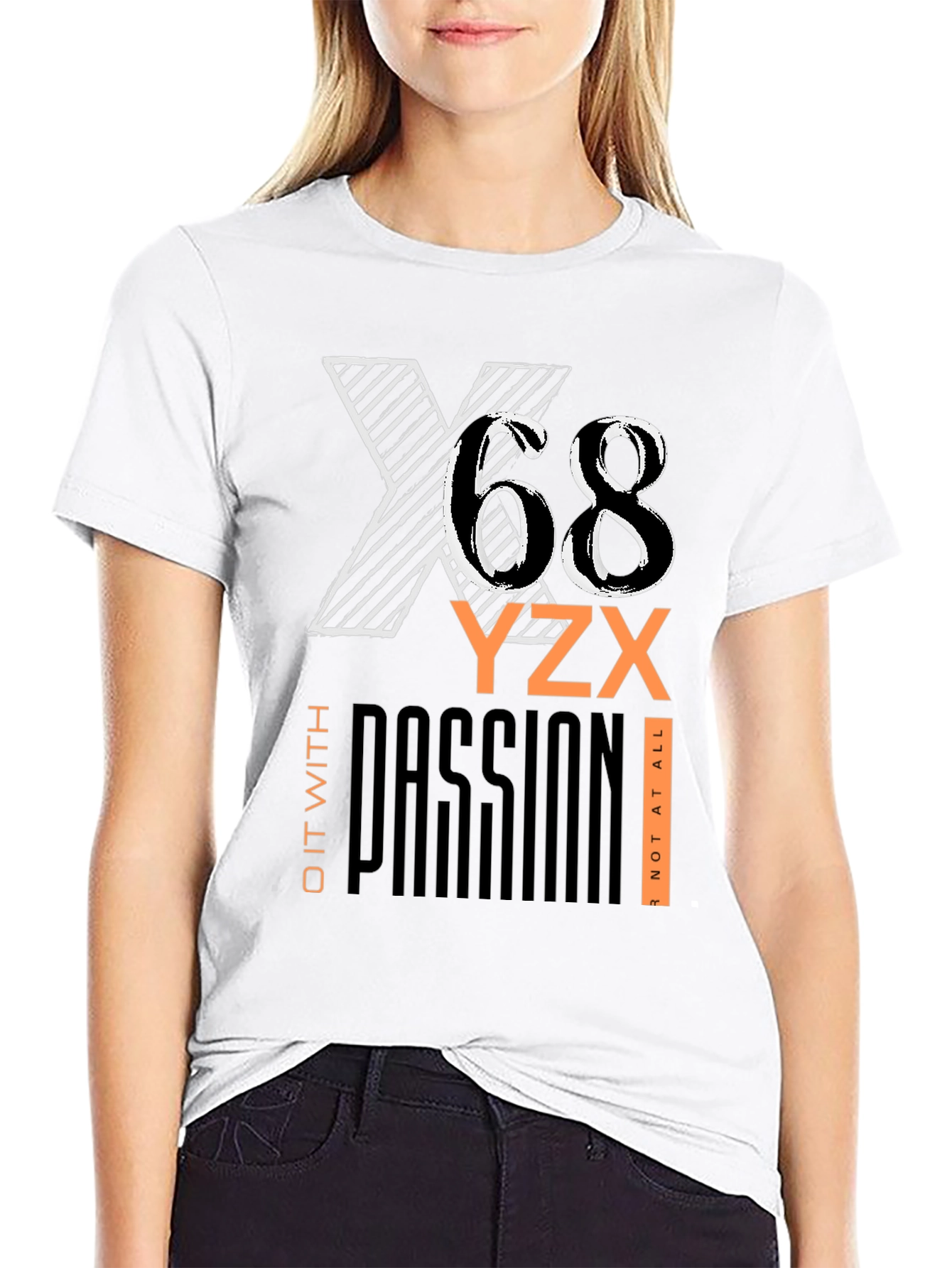 Bold Graphic Print Black T-Shirt