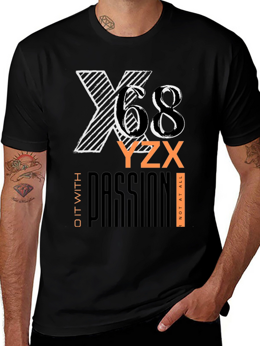 Bold Graphic Print Black T-Shirt