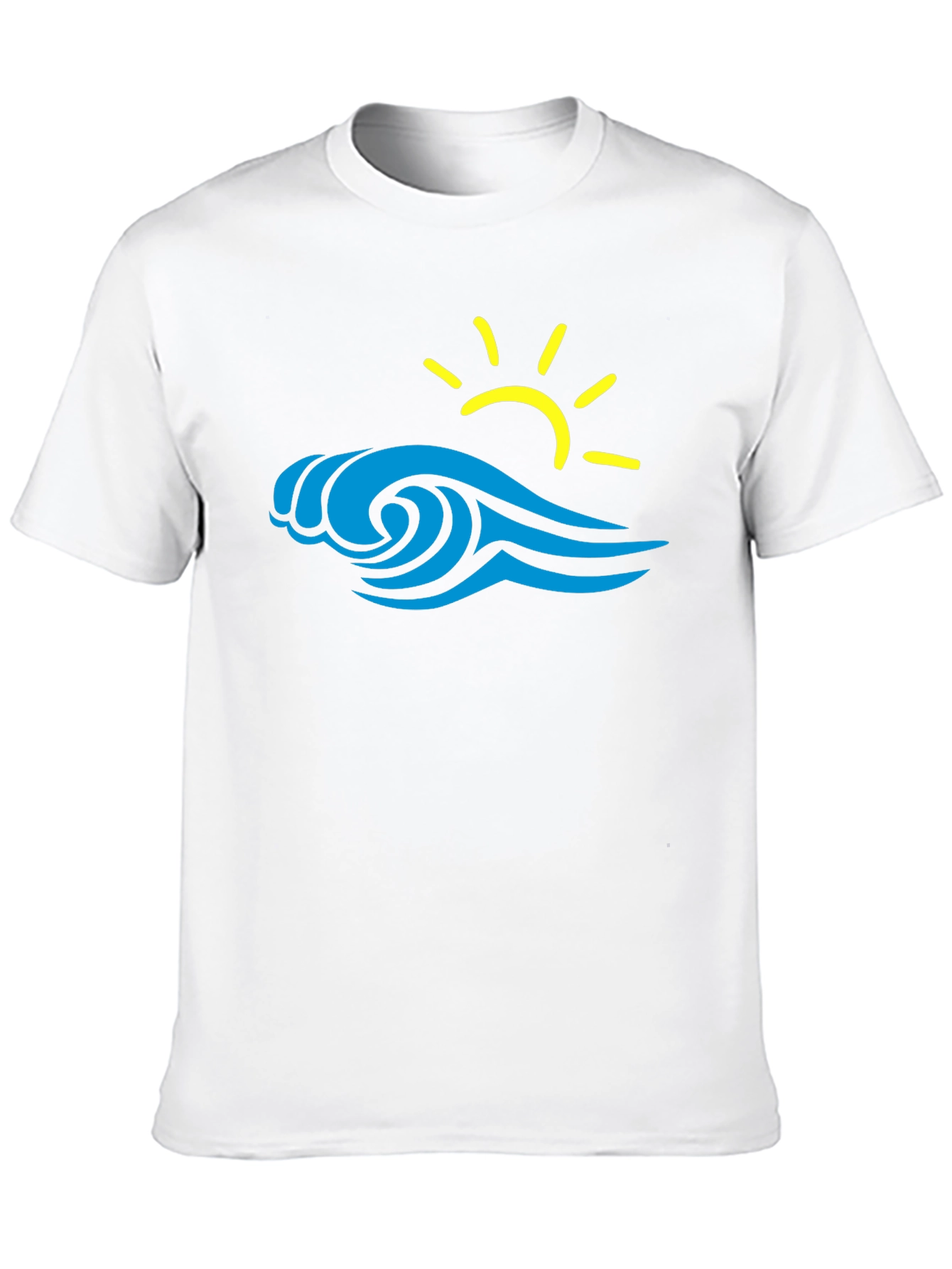 Wave & Sun Graphic Tee - Black