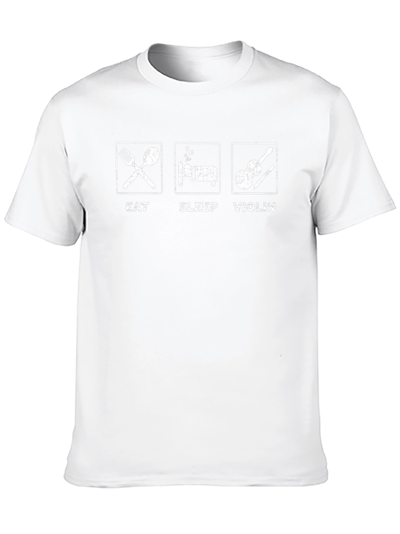 Eat Sleep Violin Black Graphic T-Shirt